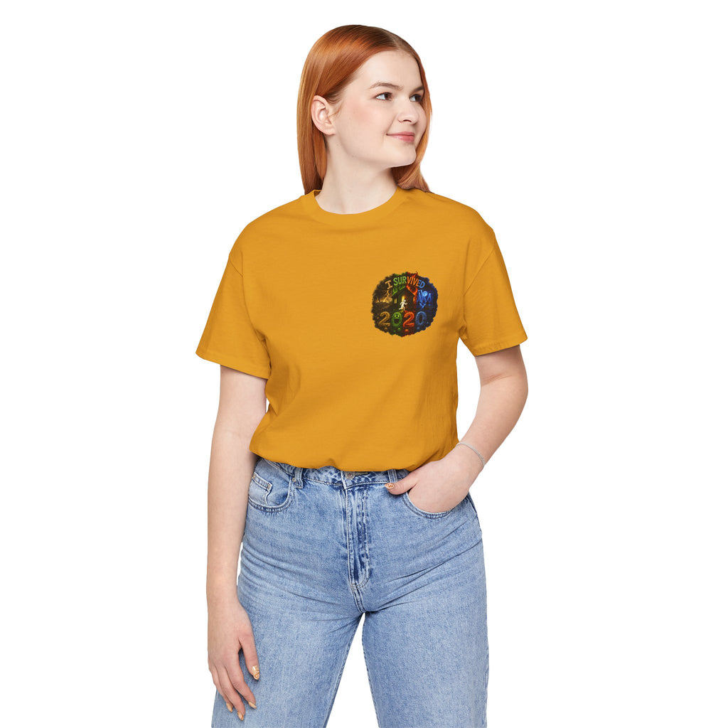 I Survived 2020 — "No Signal" Test Pattern Tee Alien Broadcast Finale Summer Premiere Unisex Jersey Short Sleeve Tee