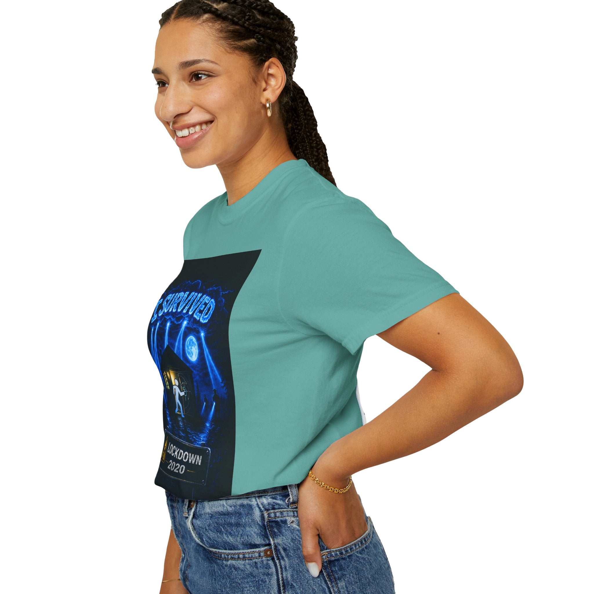I Survived 2020 — LOCKDOWN S3:E3: "Remote Schooling" Unisex Garment-Dyed T-shirt