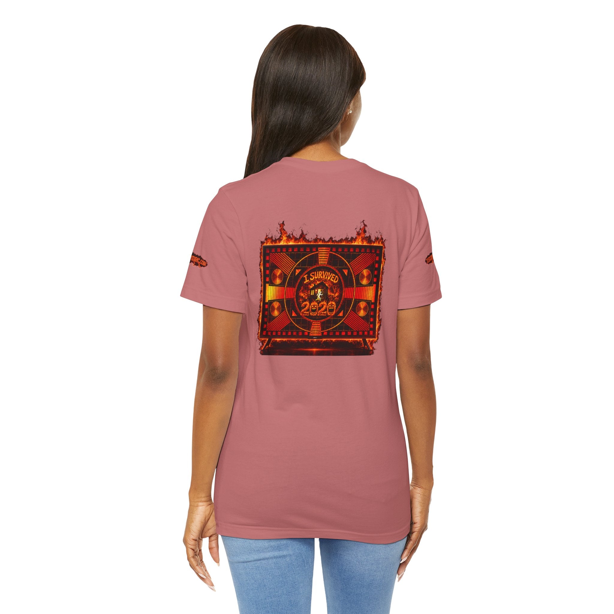 I Survived 2020 — "Please Stand By" Test Pattern Tee Wildfire Signal Special Edition Summer Premiere Unisex Jersey Short Sleeve Tee