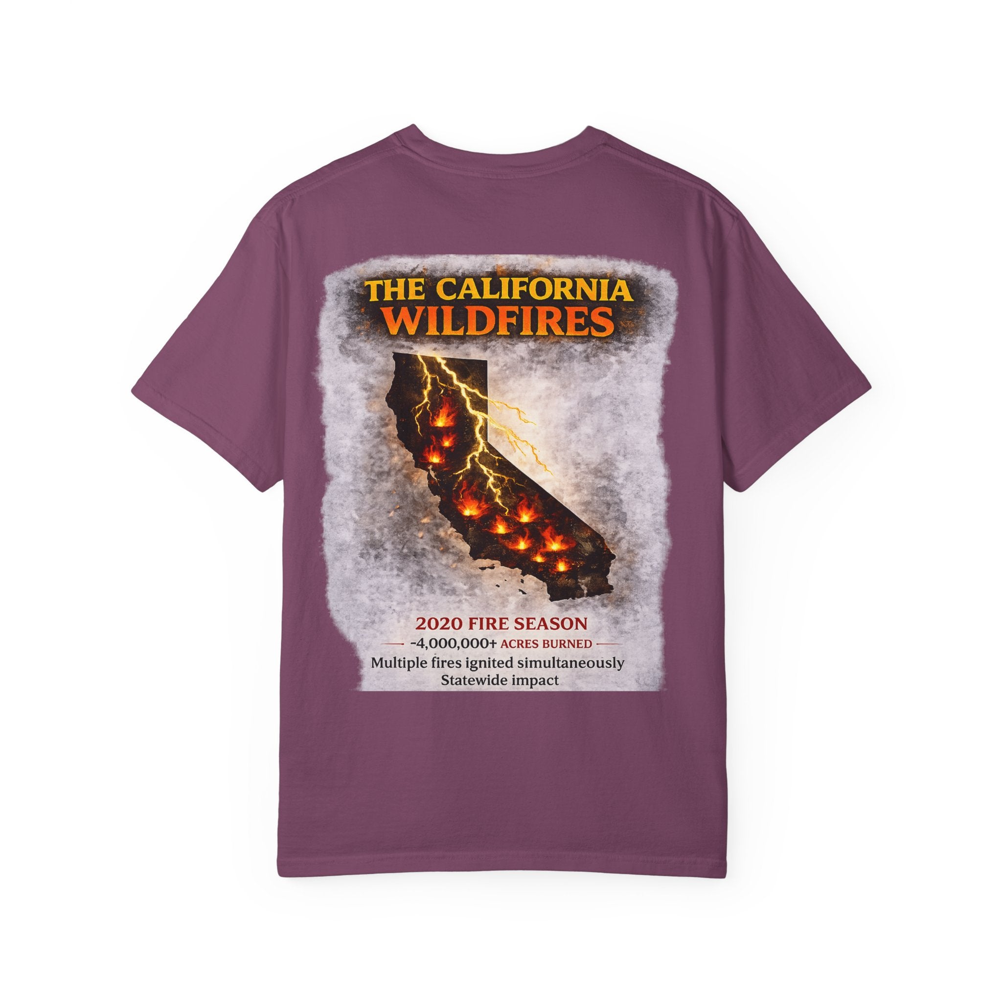 I Survived 2020 — S2:E3 "The California Wildfires" | Wildfire Edition Memorial Unisex Garment-Dyed T-shirt