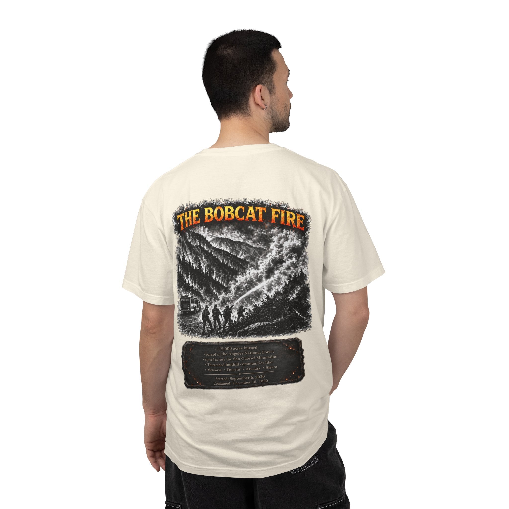 I Survived 2020 — Director's Cut S2:E2 "The Bobcat Fire" | Wildfire Edition Memorial Unisex Garment-Dyed T-shirt