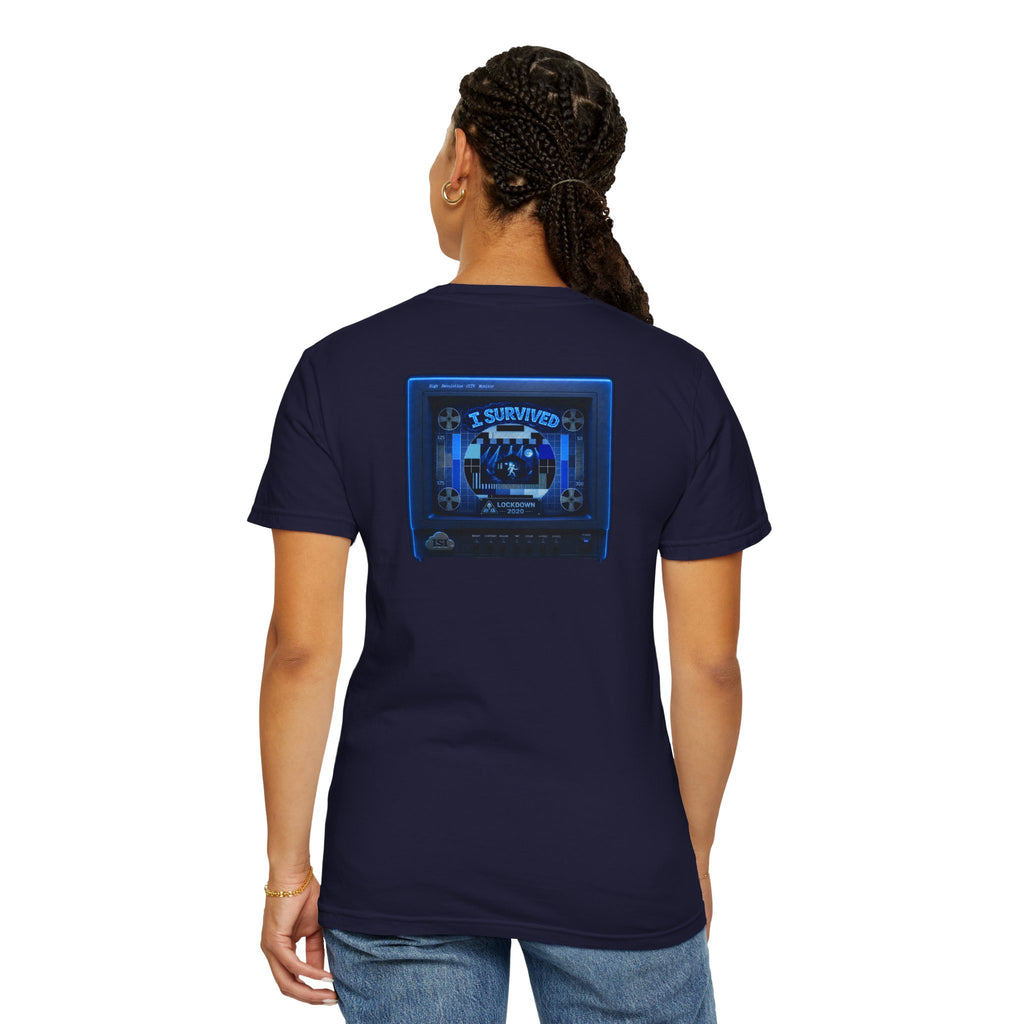 I Survived 2020 — "Please Stand By" Test Pattern Tee Lockdown Special Edition Summer Exclusive Unisex Garment-Dyed T-shirt