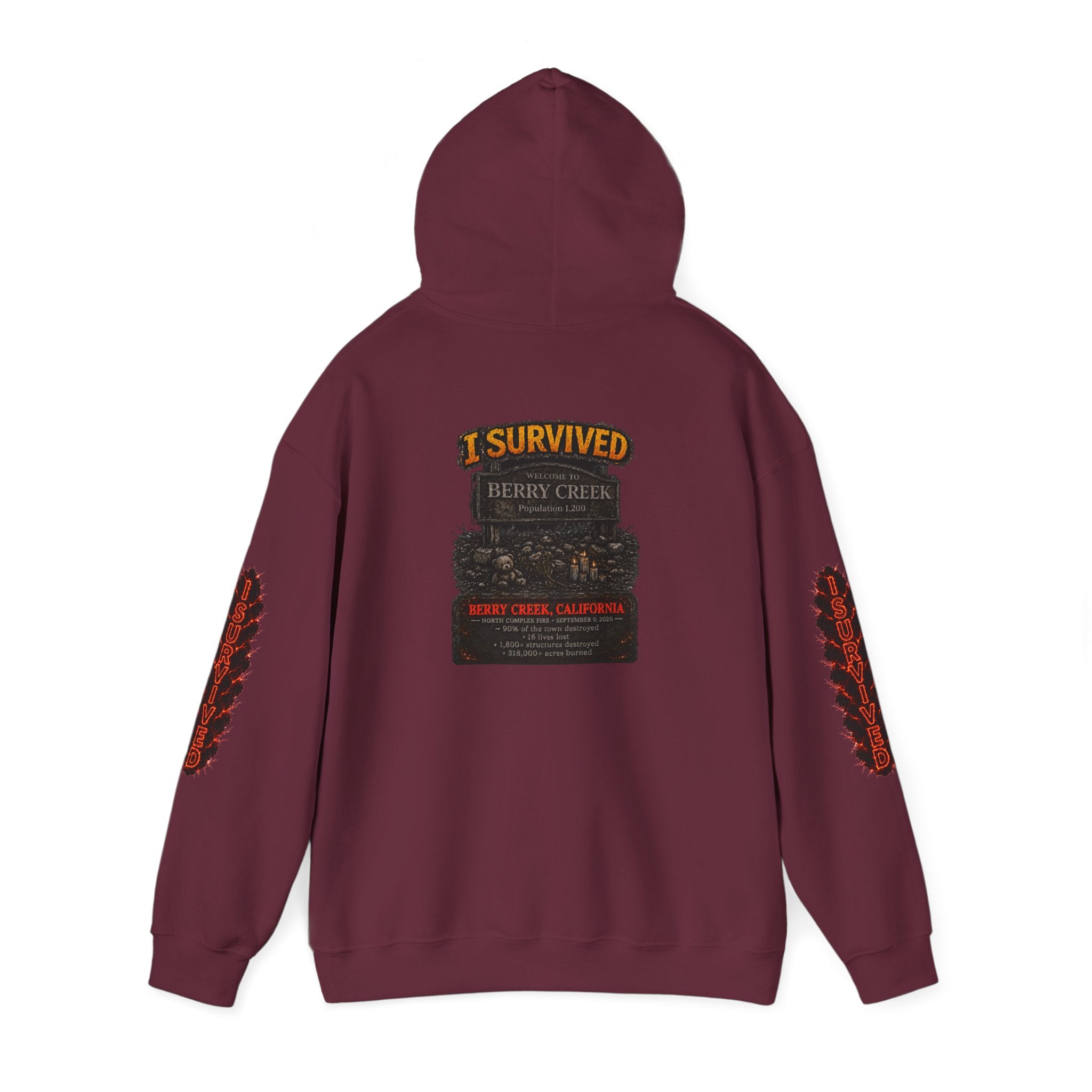 I Survived 2020 — Director's Cut S2:E1 "Berry Creek" | Wildfire Edition Memorial Hoodie Sweatshirt