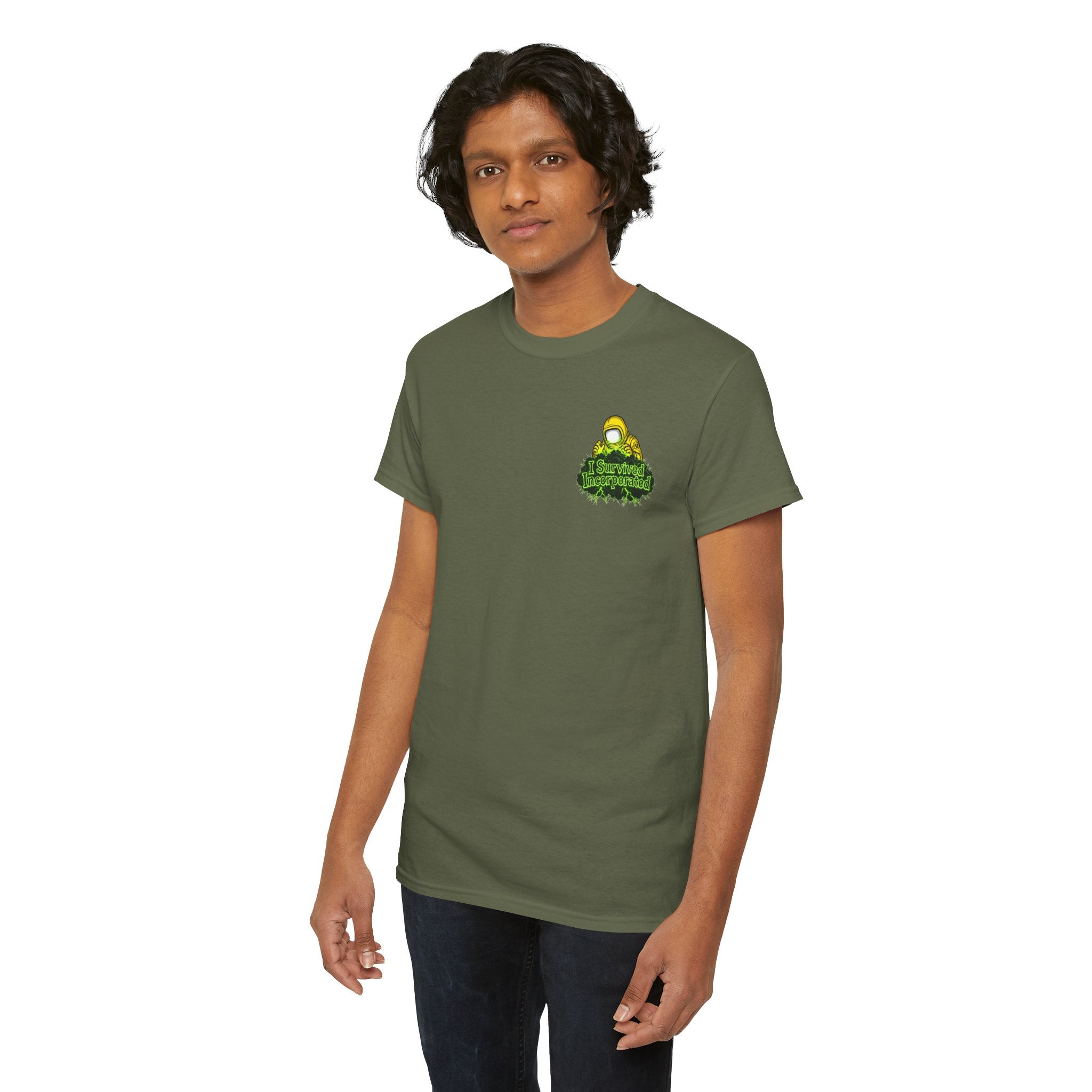 I Survived 2020 — "Please Stand By" Test Pattern Toxic Signal Tee Summer Premiere Unisex Heavy Cotton Tee