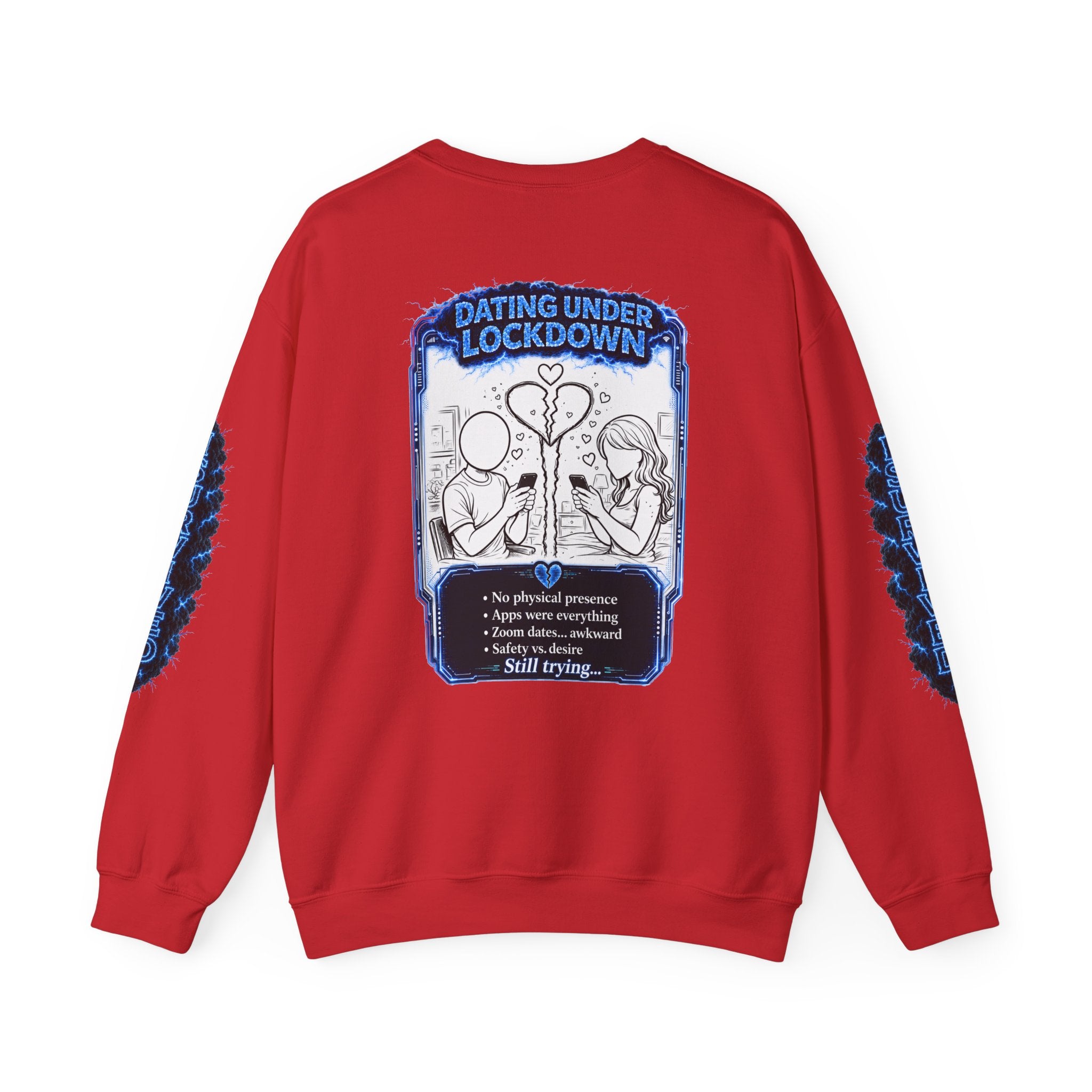 I Survived 2020 — LOCKDOWN S3:E2: Director's Cut Special Edition "Dating Under Lockdown" Unisex Heavy Blend™ Crewneck Sweatshirt