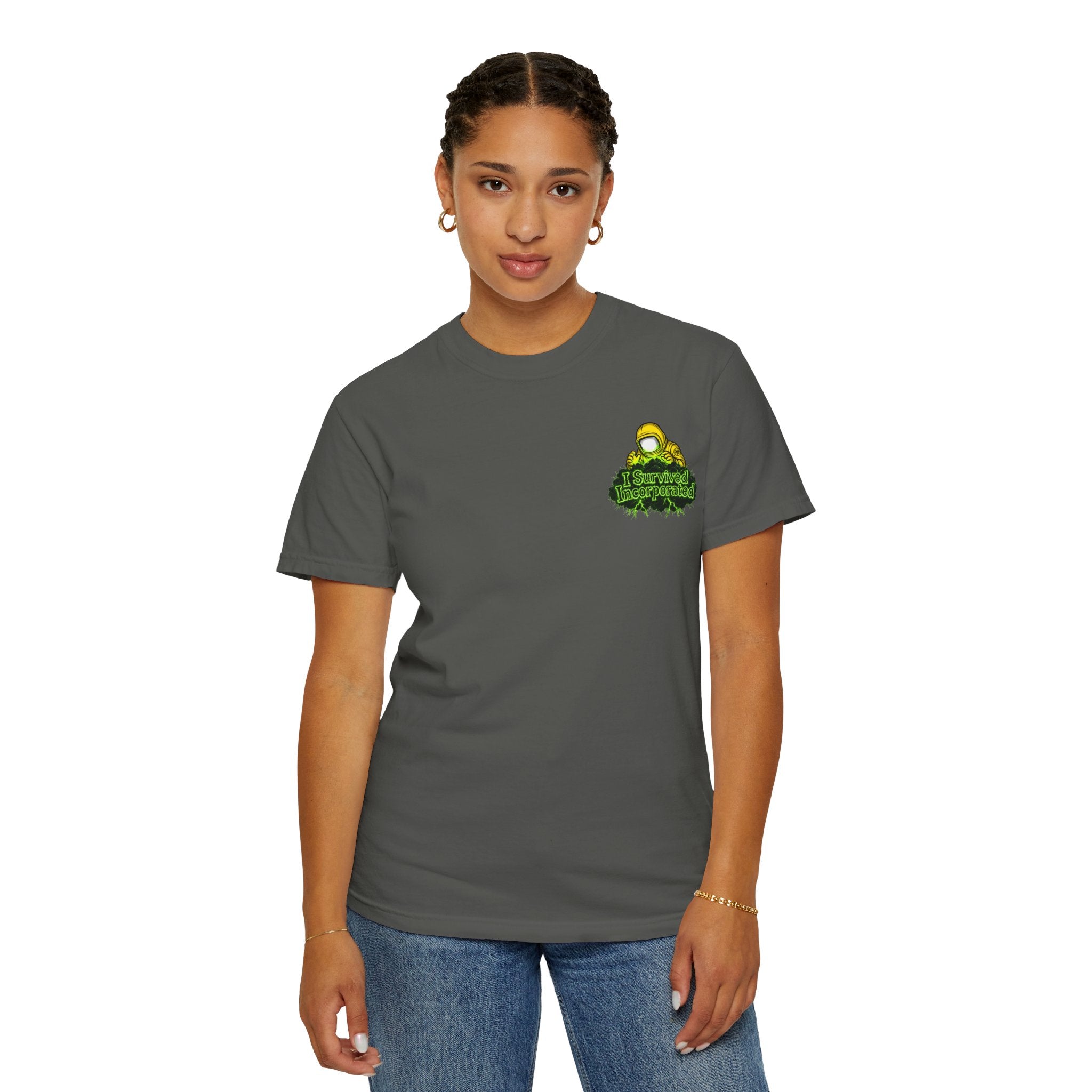 I Survived 2020 — "Please Stand By" Test Pattern Toxic Signal Tee Summer Premiere Unisex Garment-Dyed T-shirt
