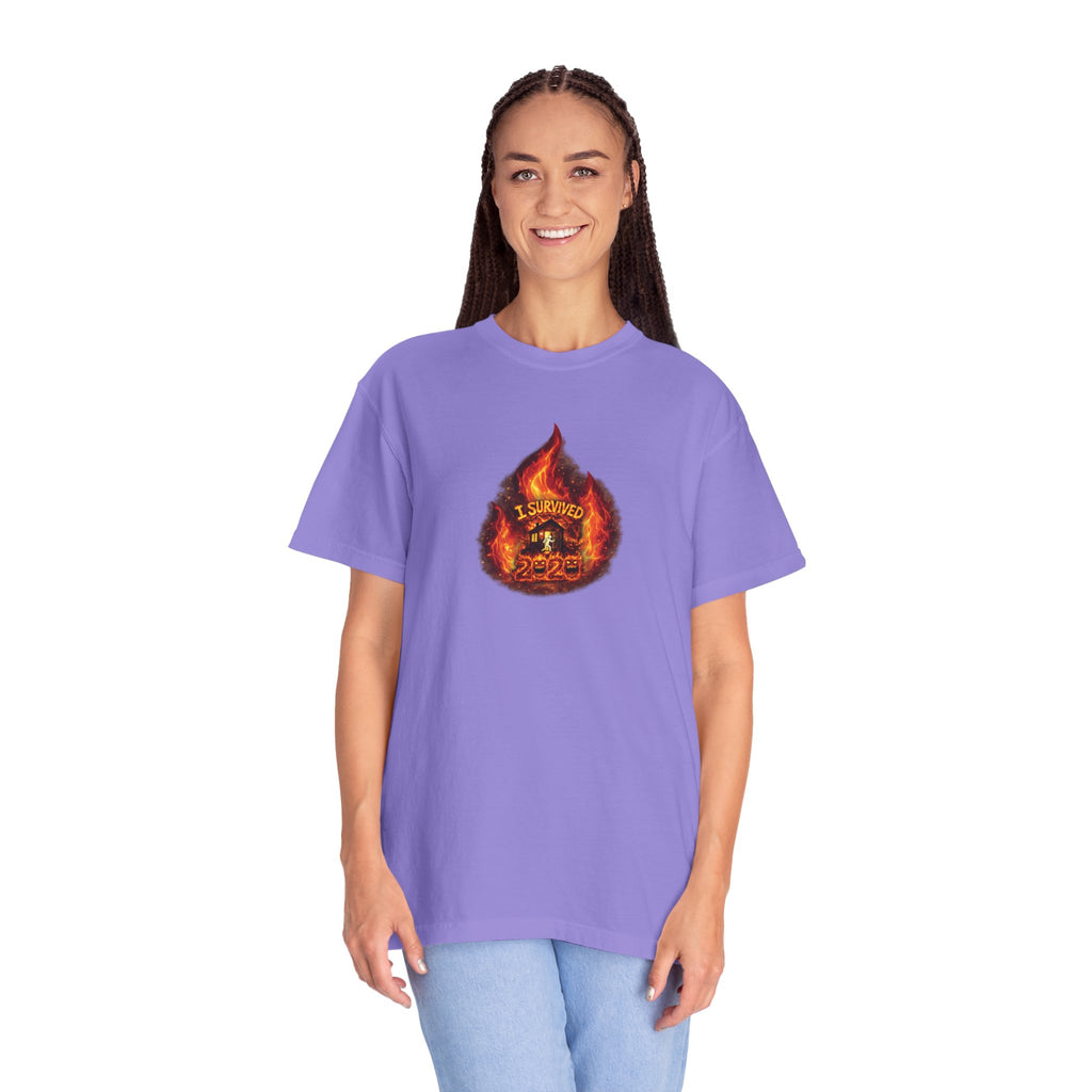 I Survived 2020 — WILDFIRES S2:E4: Director's Cut "Western U.S. Wildfire Season" Memorial Unisex Garment-Dyed T-shirt