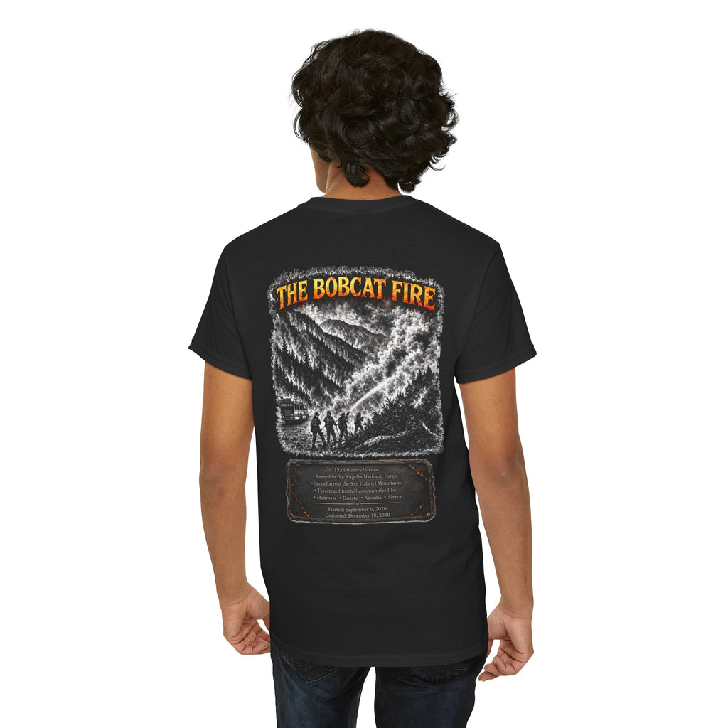 I Survived 2020 — WILDFIRES S2:E2: Director's Cut "The Bobcat Fire" Memorial Unisex Heavy Cotton Tee