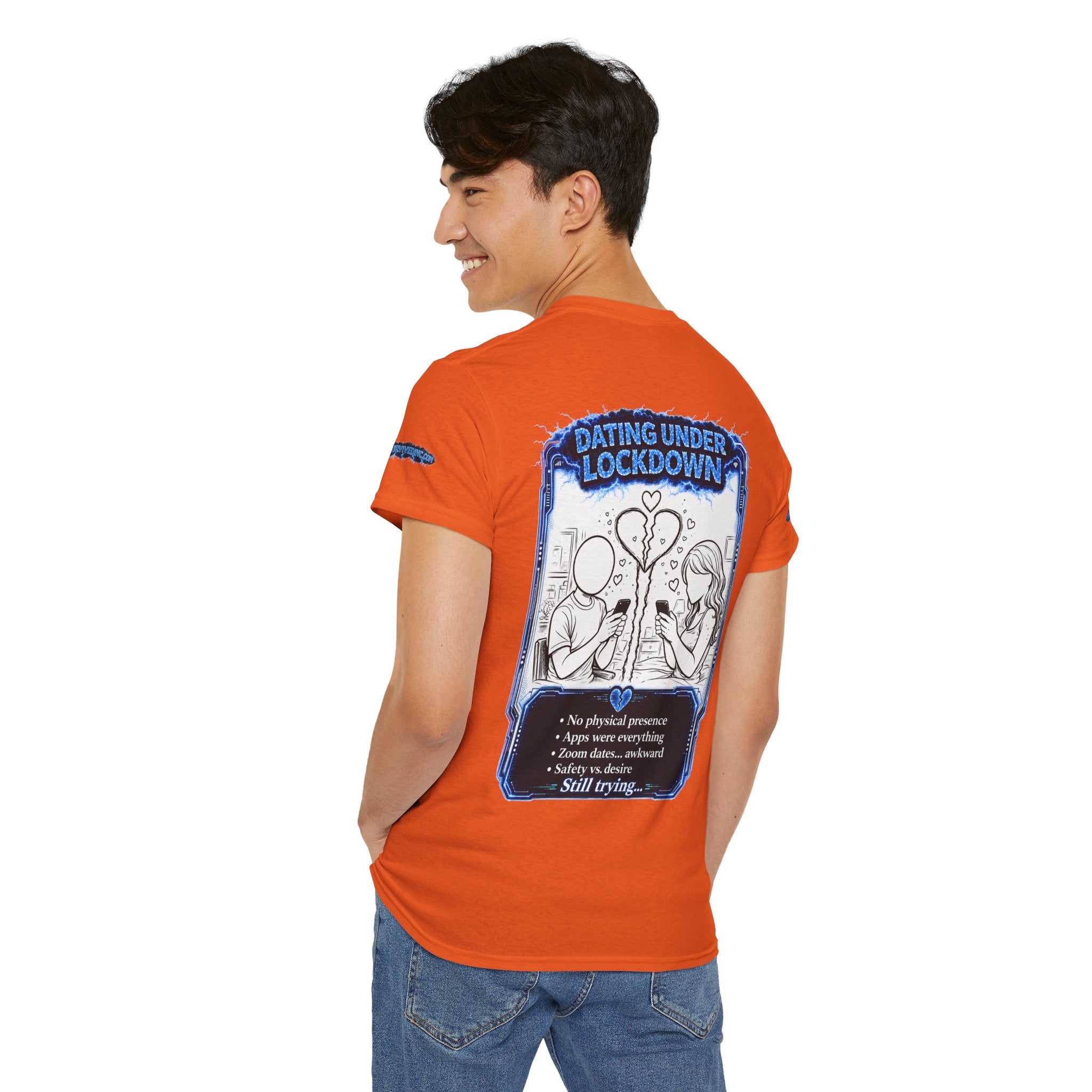 I Survived 2020 — LOCKDOWN S3:E2: Special Edition "Dating Under Lockdown" Unisex Heavy Cotton Tee