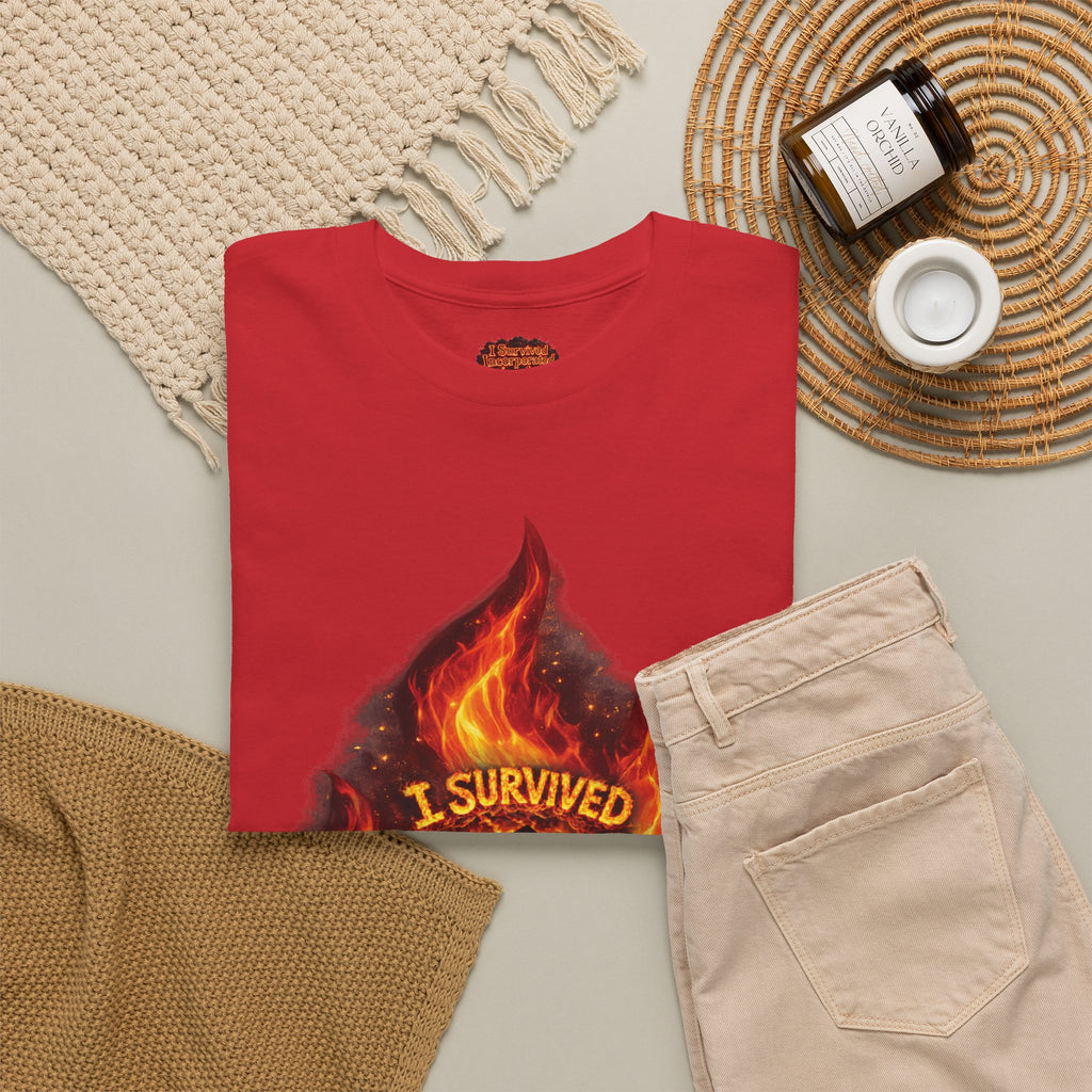 I Survived 2020 — Director's Cut S2:E3 "The California Wildfires" | Wildfire Edition Memorial Unisex Heavy Cotton Tee (SPECIAL EDITION)
