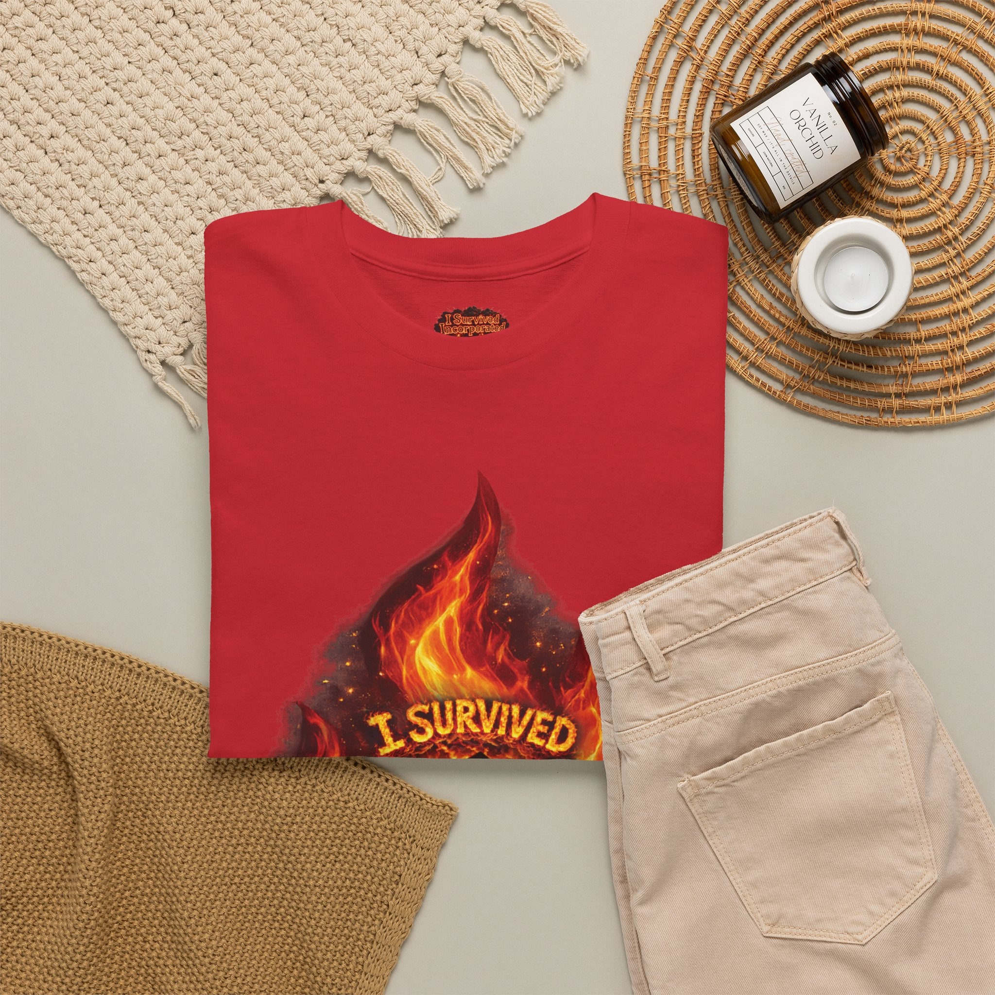 I Survived 2020 — Director's Cut S2:E3 "The California Wildfires" | Wildfire Edition Memorial Unisex Heavy Cotton Tee (SPECIAL EDITION)