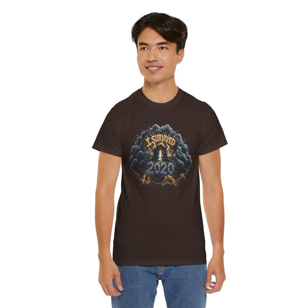 I Survived 2020 —  Deriector's Cut Original Design Teaser Tee | Season 1 Premiere Drop Unisex Heavy Cotton Tee