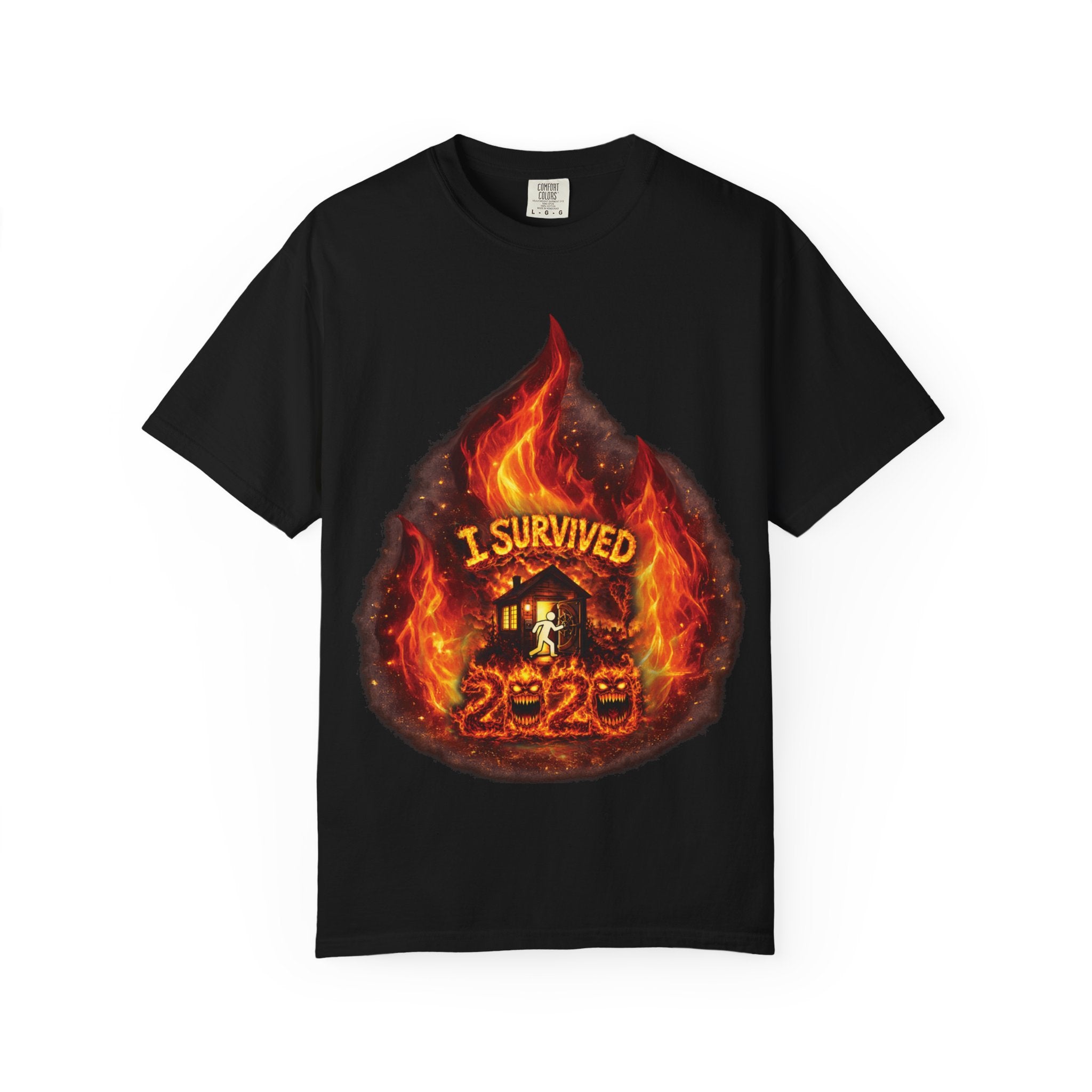 I Survived 2020 — Director's Cut S2:E2 "The Bobcat Fire" | Wildfire Edition Memorial Unisex Garment-Dyed T-shirt