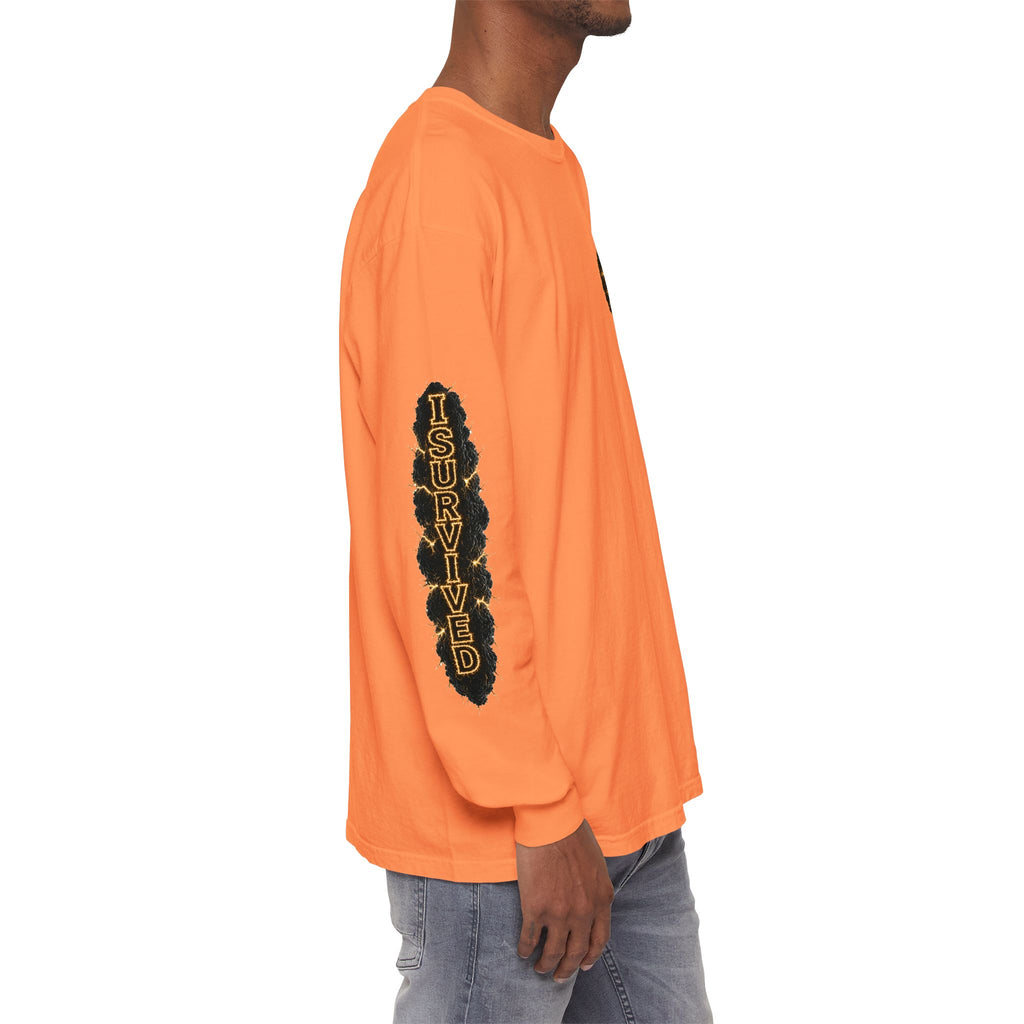 I Survived 2020 — "No Signal" Test Pattern Tee Special Edition Alien Broadcast Finale Summer Premiere Unisex Garment-Dyed Long Sleeve T-Shirt