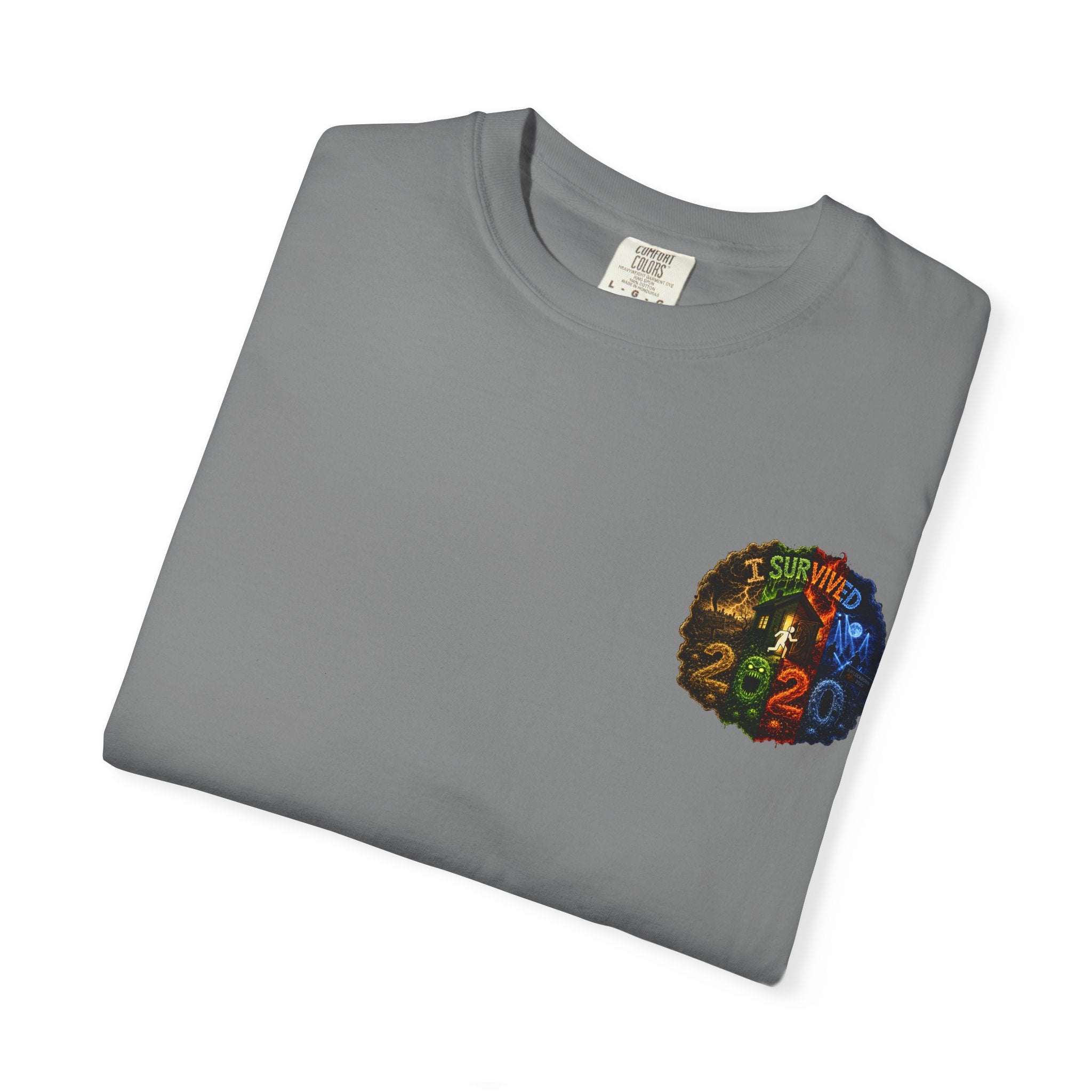 I Survived 2020 — "No Signal" Test Pattern Tee Alien Broadcast Finale Summer Premiere Unisex Garment-Dyed T-shirt