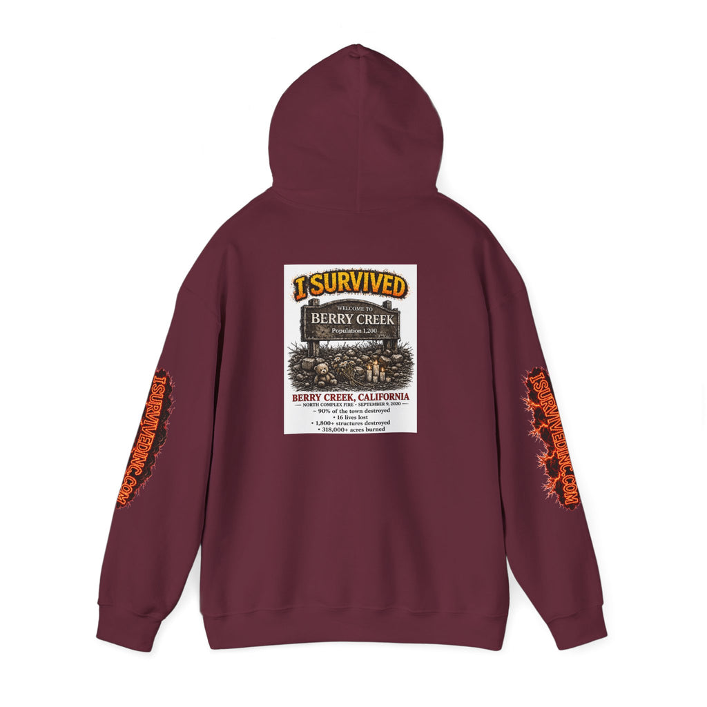 I Survived 2020 — S2:E1 "Berry Creek" | Wildfire Edition Memorial Hoodie Sweatshirt