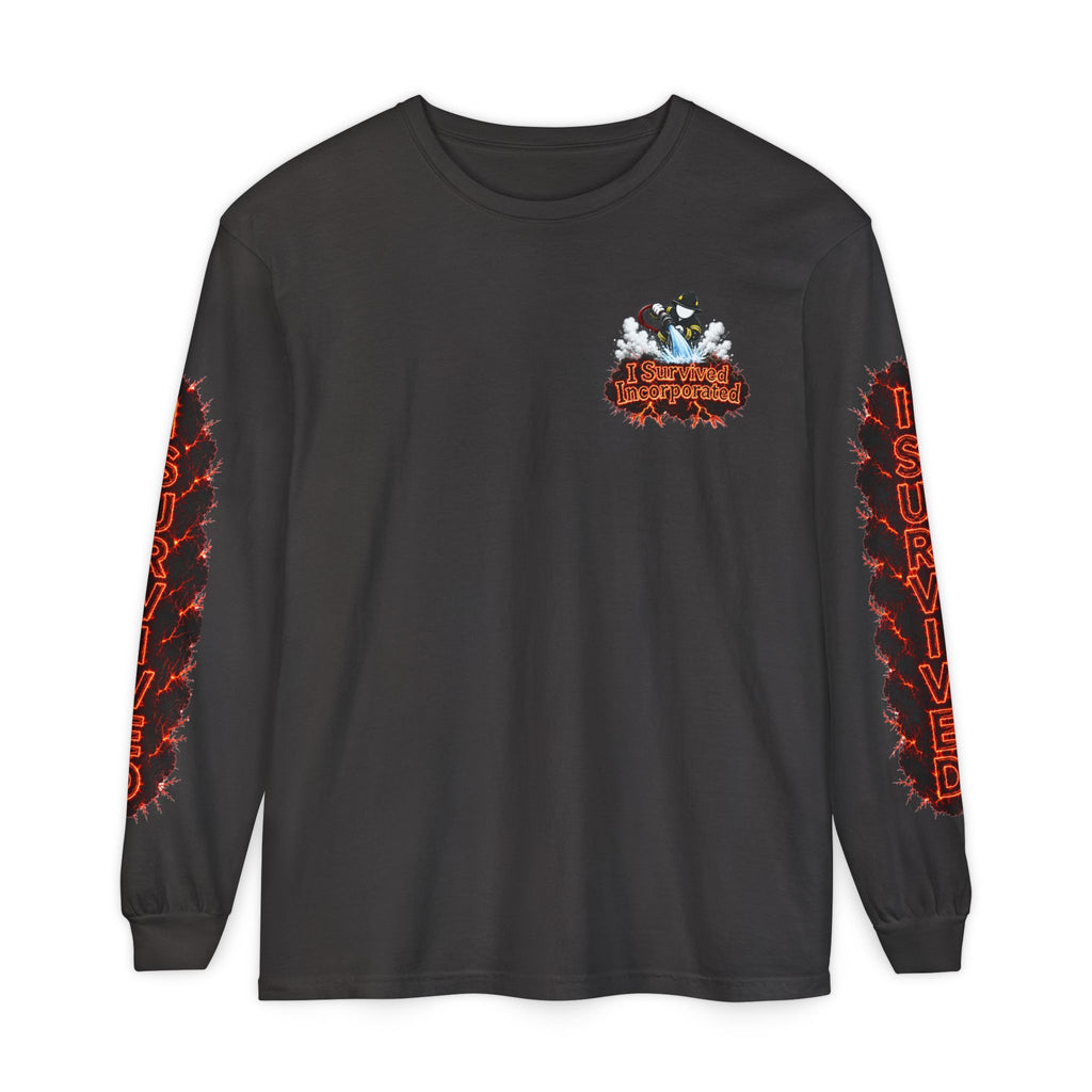 I Survived 2020 — "Please Stand By" Test Pattern Tee Special Edition Wildfire Signal Edition Summer Premiere Unisex Garment-Dyed Long Sleeve T-Shirt