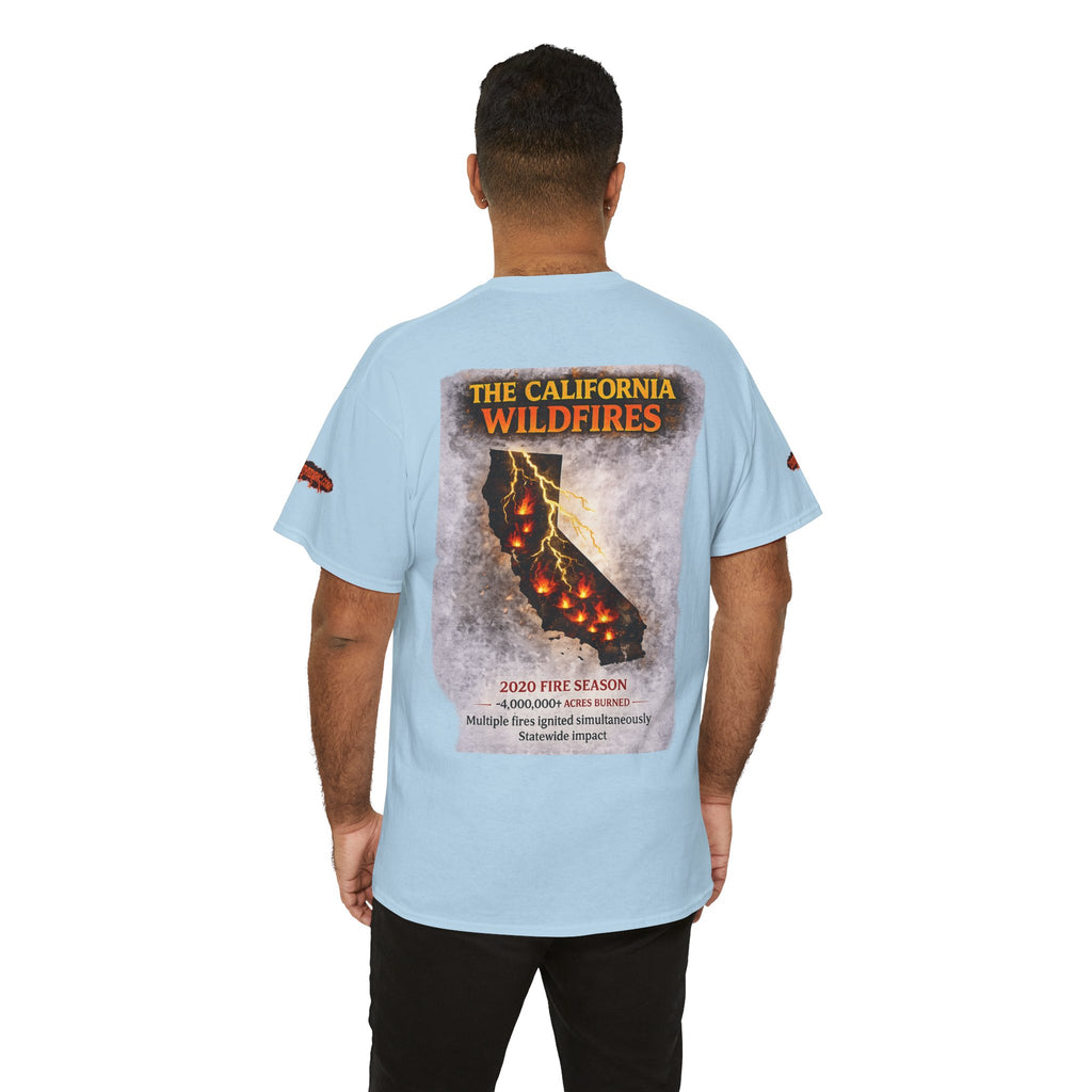 I Survived 2020 — Director's Cut S2:E3 "The California Wildfires" | Wildfire Edition Memorial Unisex Heavy Cotton Tee (SPECIAL EDITION)
