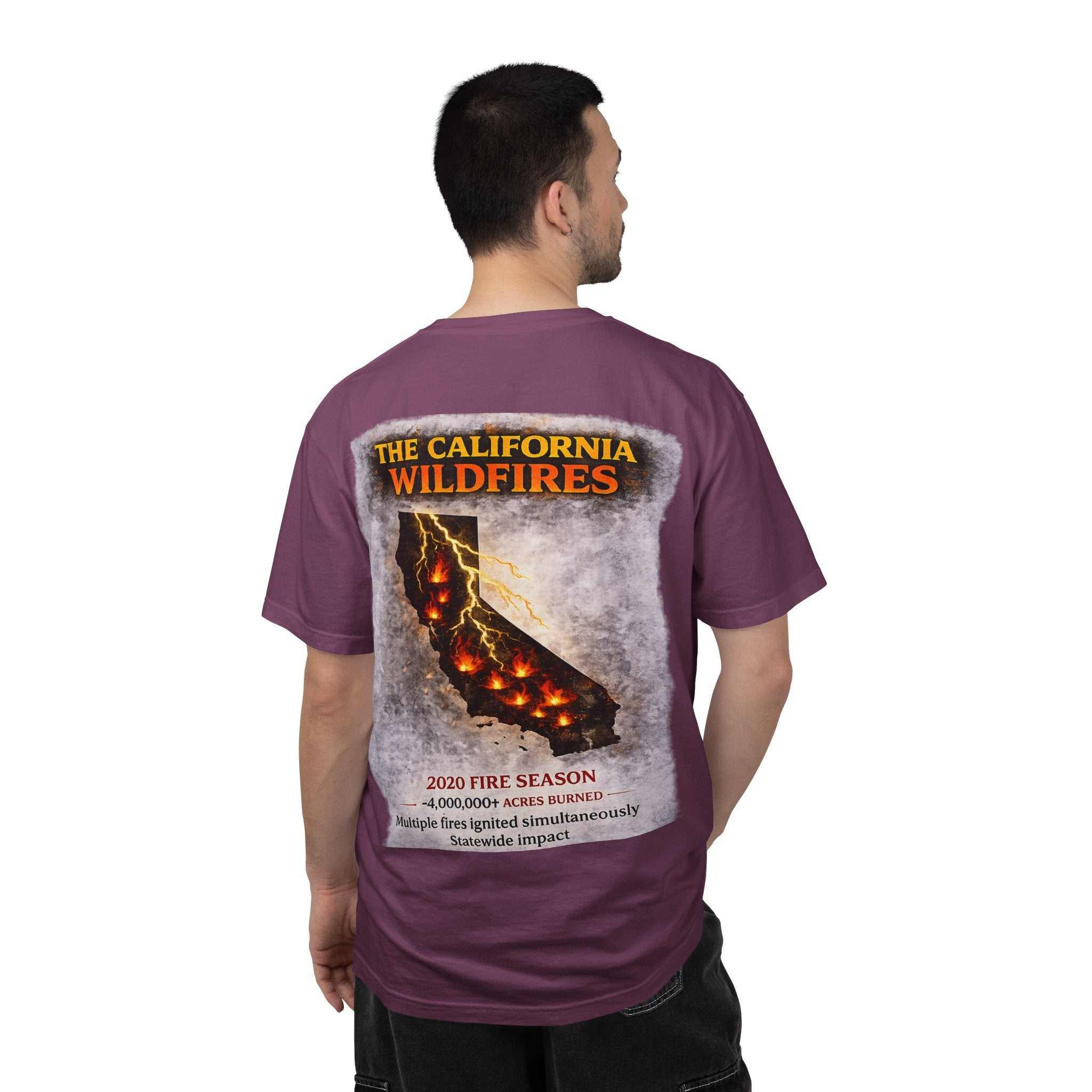I Survived 2020 — Director's Cut S2:E3 "The California Wildfires" | Wildfire Edition Memorial Unisex Garment-Dyed T-shirt
