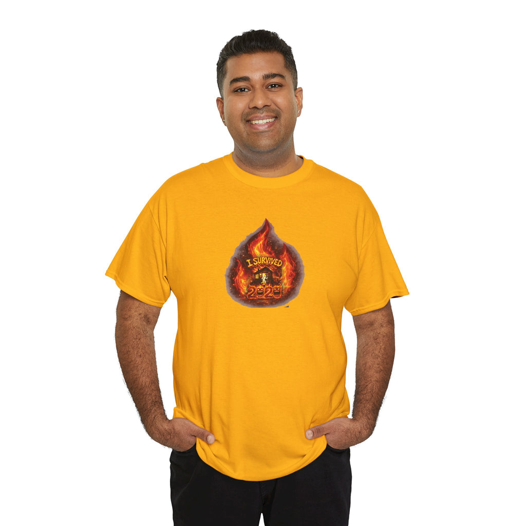 I Survived 2020 — WILDFIRES S2:E2: Director's Cut "The Bobcat Fire" Memorial Unisex Heavy Cotton Tee