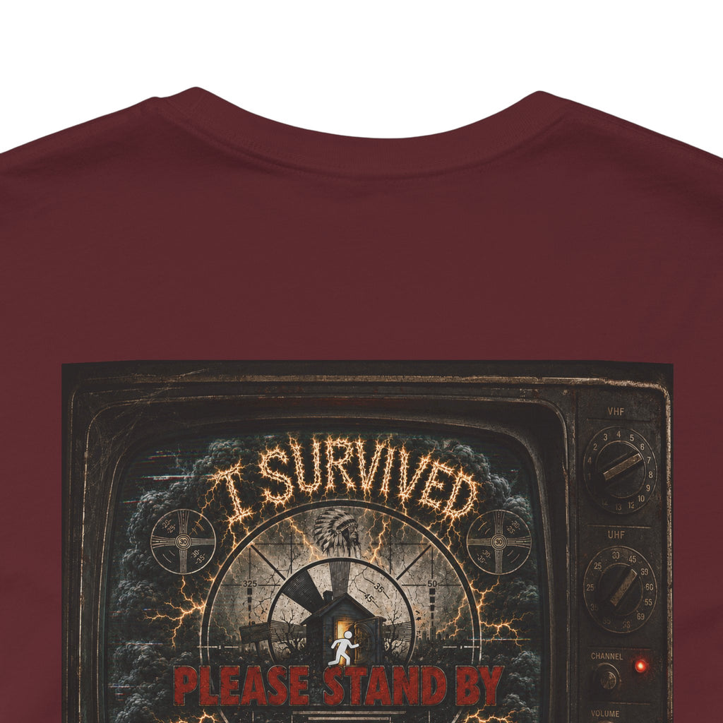 I Survived 2020 — "Please Stand By" Test Pattern Tee Summer Premier Unisex Jersey Short Sleeve Tee