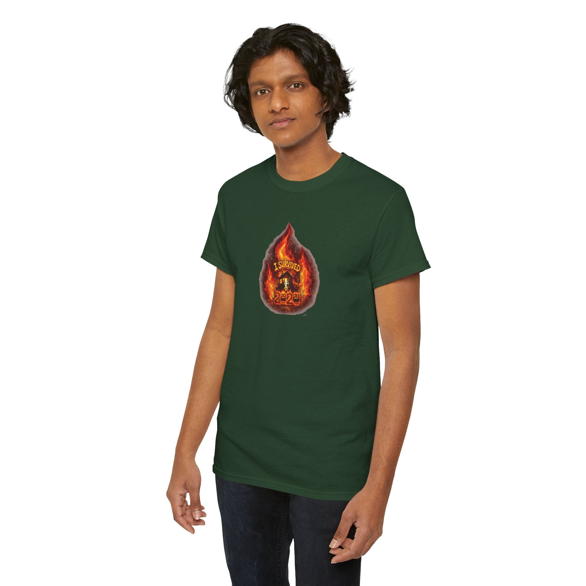 I Survived 2020 — WILDFIRES S2:E1: Director's Cut "Berry Creek" Memorial Unisex Heavy Cotton Tee