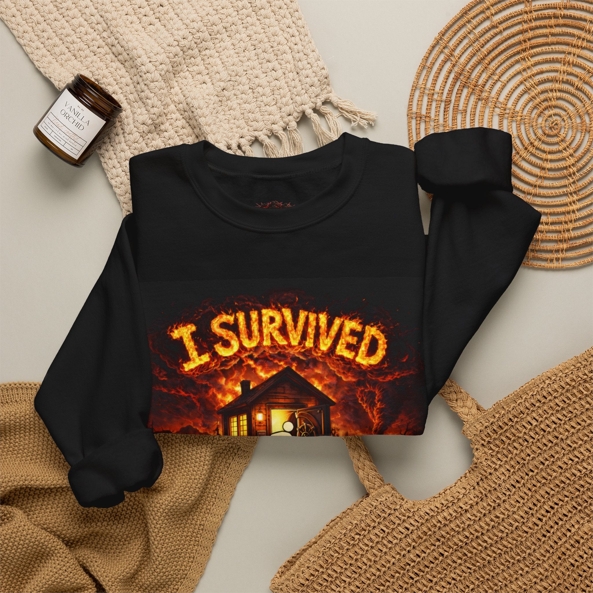 I Survived 2020 — WILDFIRES S2:E4: "Western U.S." Memorial Unisex Heavy Blend™ Crewneck Sweatshirt