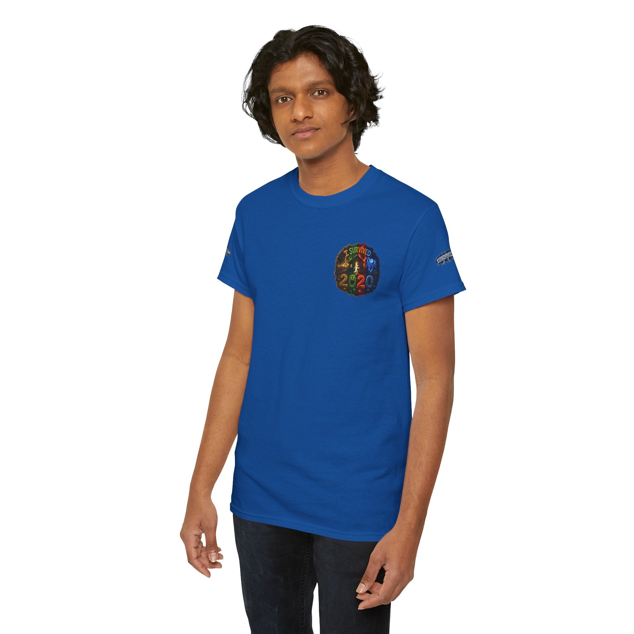 I Survived 2020 — "No Signal" Test Pattern Tee Alien Broadcast Finale Special Edition Summer Premiere Unisex Heavy Cotton Tee