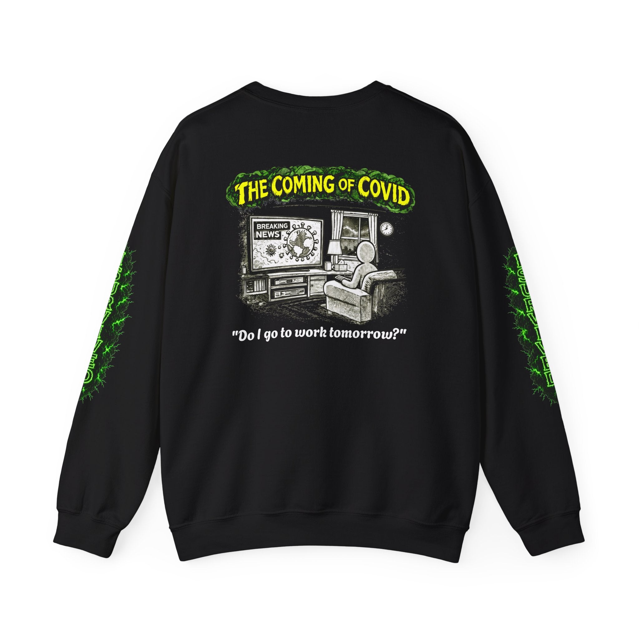 I Survived 2020 — PANDEMIC S1:E2: Director's Cut "The Coming of COVID" Unisex Heavy Blend™ Crewneck Sweatshirt