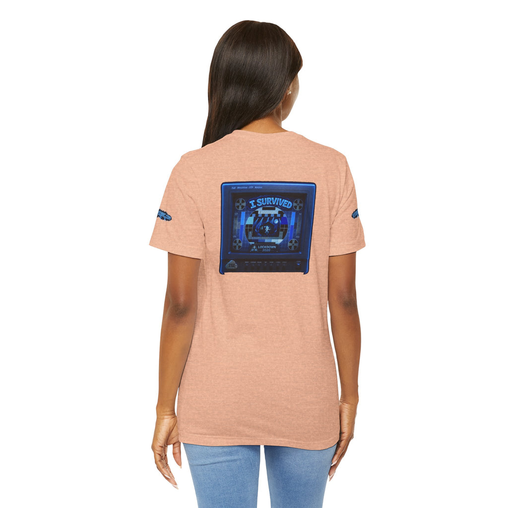 I Survived 2020 — "Please Stand By" Test Pattern Tee Lockdown Special Edition Summer Exclusive Unisex Jersey Short Sleeve Tee