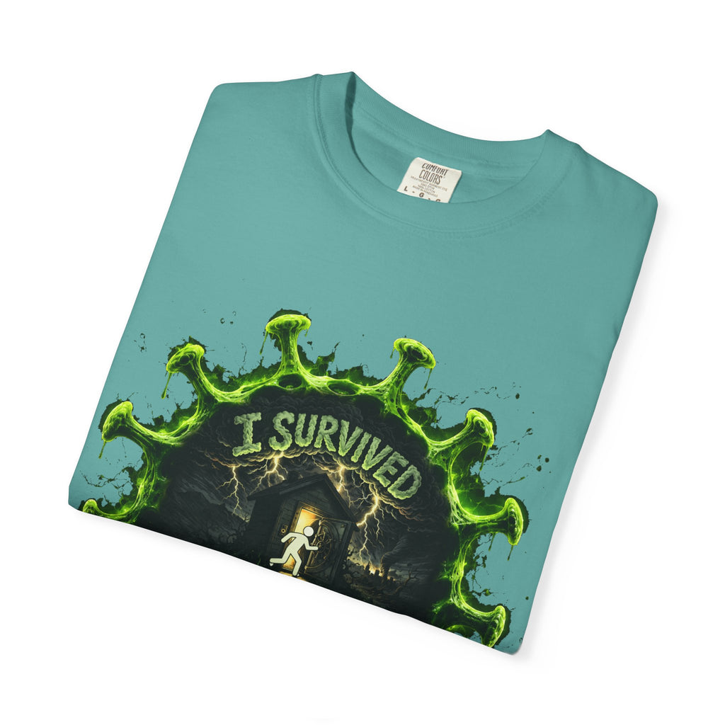 I Survived 2020 — Director's Cut S1:E5 "Delivery Doomsday" | Pandemic Edition Unisex Garment-Dyed T-shirt
