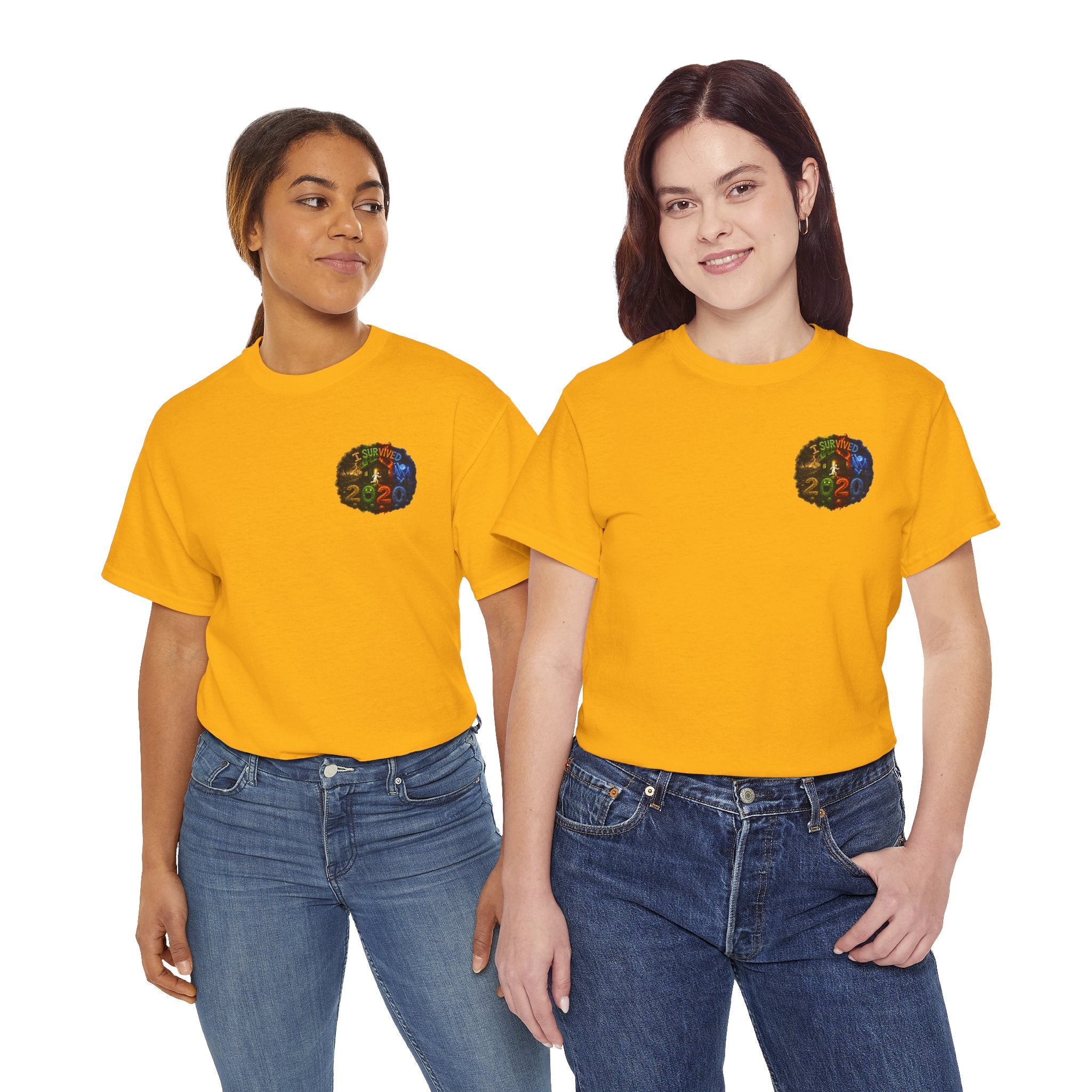 I Survived 2020 — "No Signal" Test Pattern Tee Alien Broadcast Finale Summer Premiere Unisex Heavy Cotton Tee
