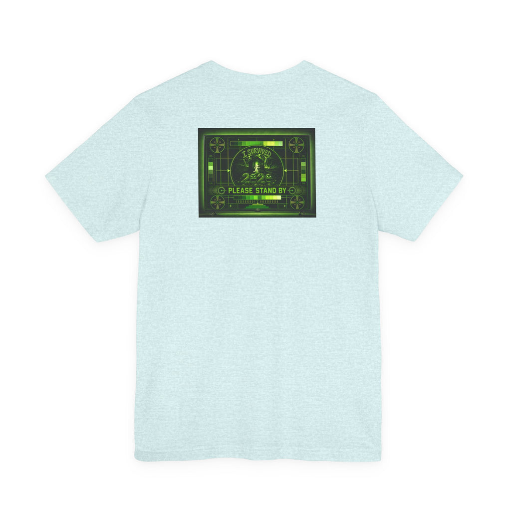 I Survived 2020 — "Please Stand By" Test Pattern Toxic Signal Tee Summer Premiere Unisex Jersey Short Sleeve Tee