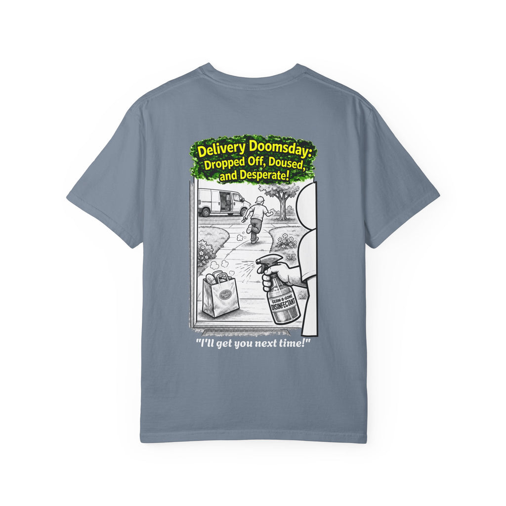 Sobreviví al 2020 — T1:E5 "Apocalipsis de Entregas" | Camiseta unisex teñida de edición Pandemia