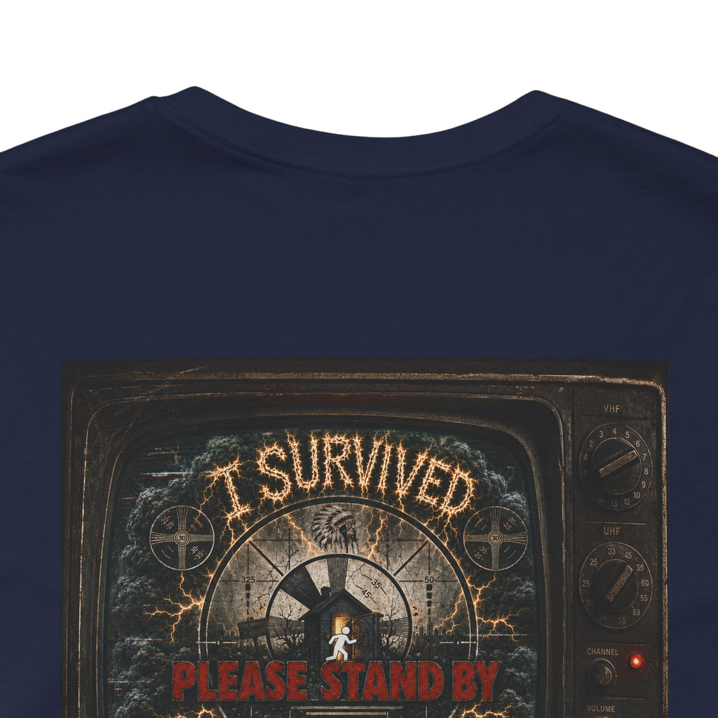 I Survived 2020 — "Please Stand By" Test Pattern Tee Summer Premier Unisex Jersey Short Sleeve Tee