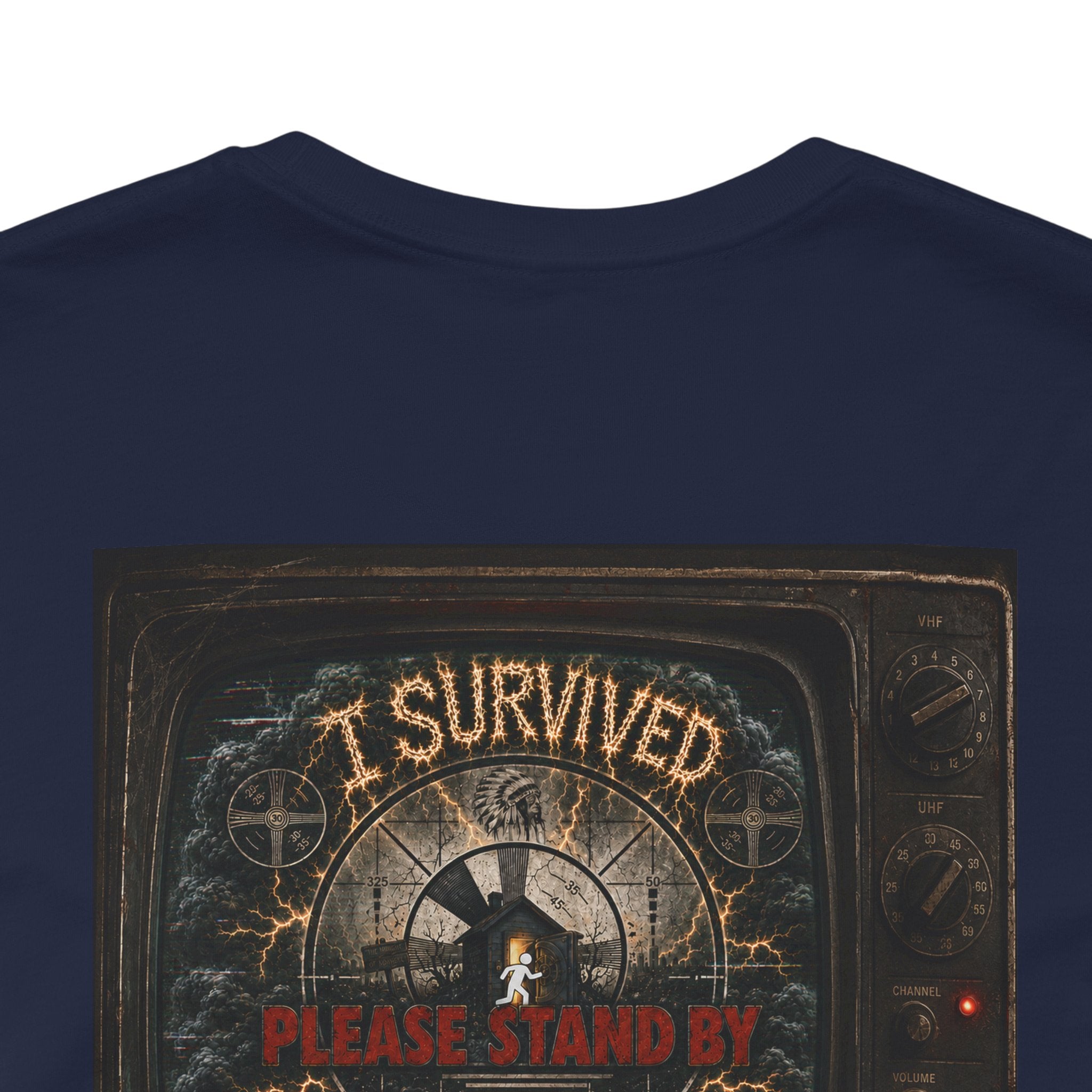 I Survived 2020 — "Please Stand By" Test Pattern Tee Summer Premier Unisex Jersey Short Sleeve Tee