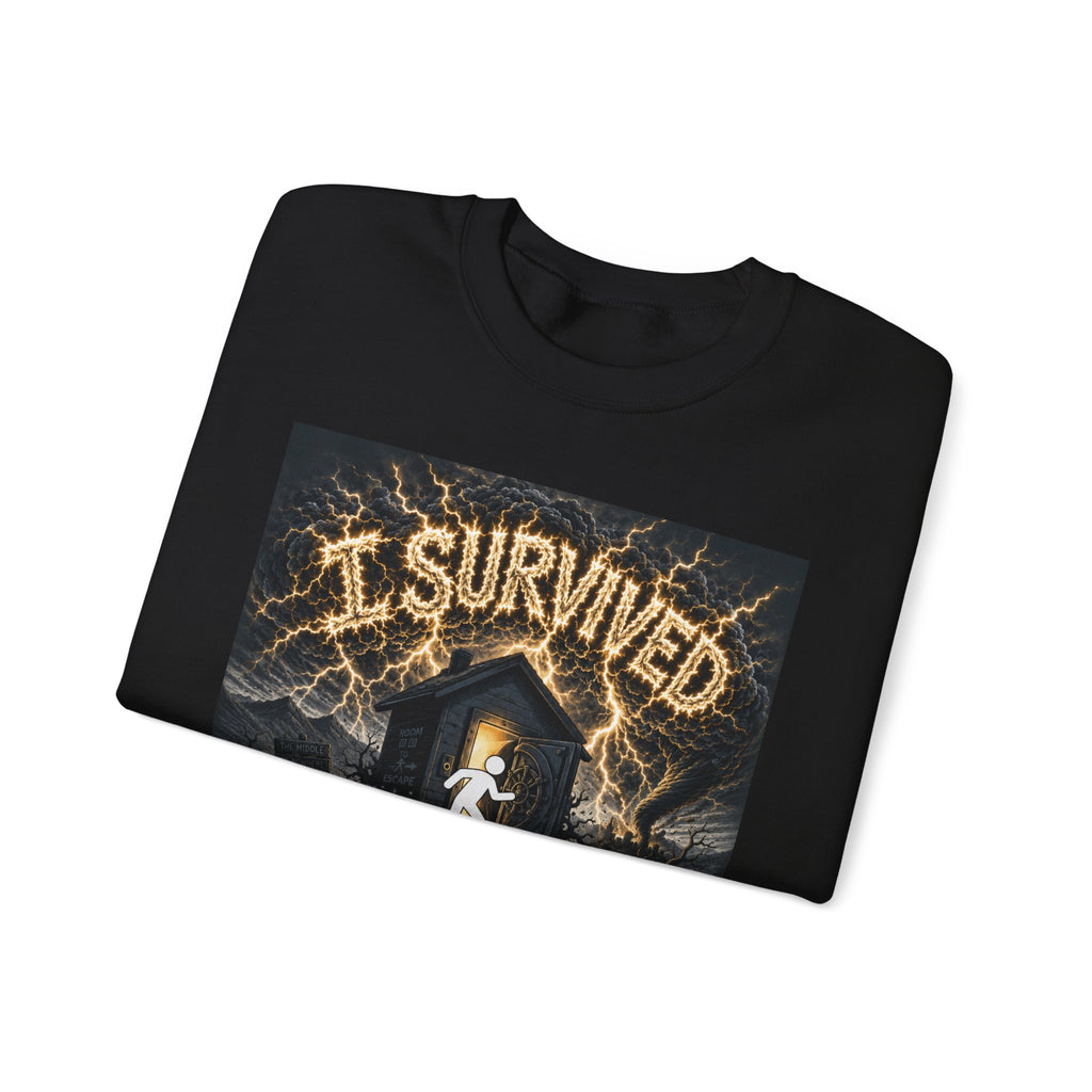 I Survived 2020 — Original Design Teaser Tee | Season 1 Premiere Drop Unisex Heavy Blend™ Crewneck Sweatshirt