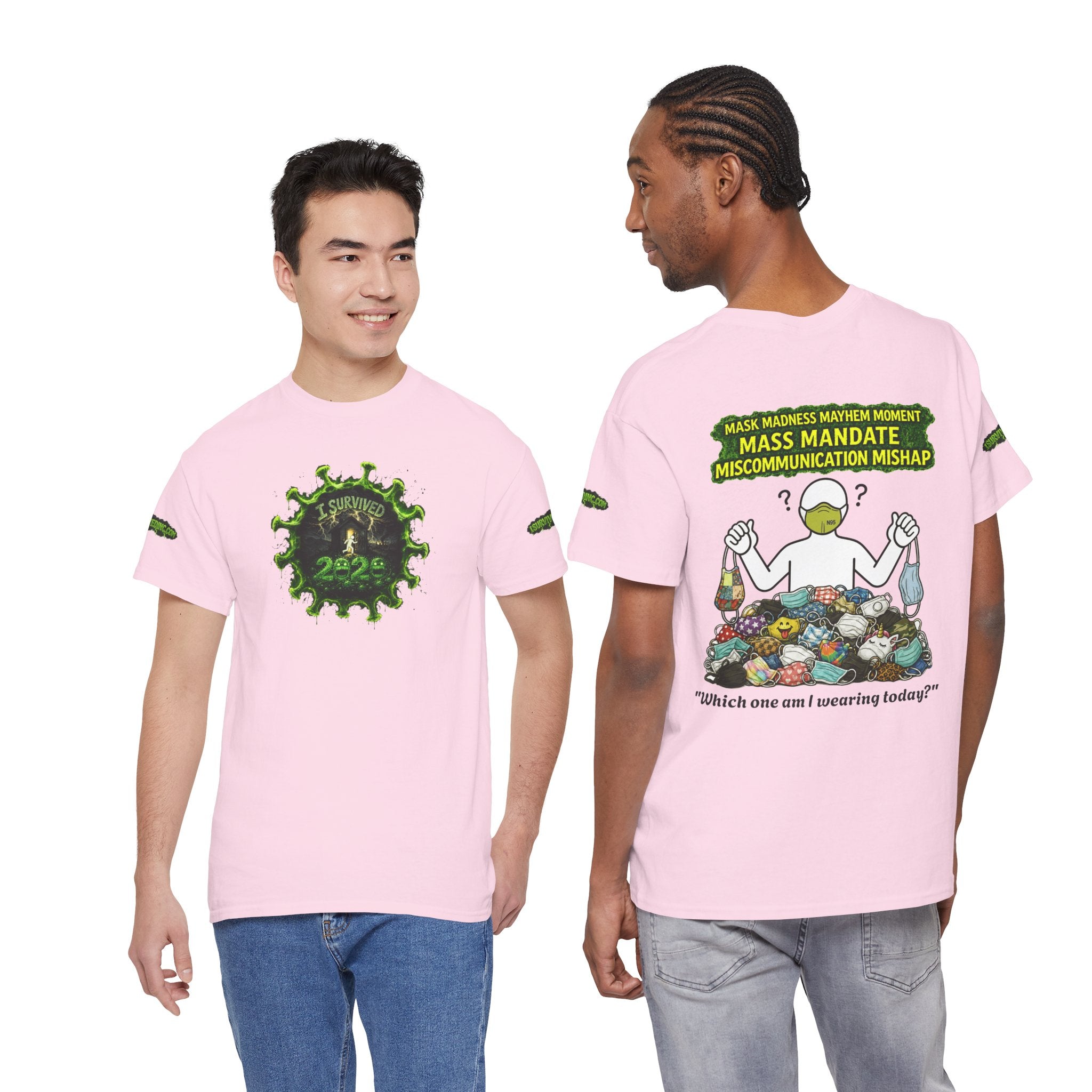I Survived 2020 — PANDEMIC S1:E4: Director's Cut Special Edition "Mask Madness" Unisex Heavy Cotton Tee