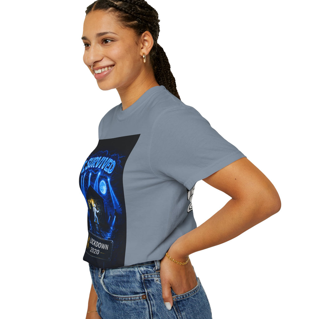 I Survived 2020 — LOCKDOWN S3:E4: "Working From Home" Unisex Garment-Dyed T-shirt