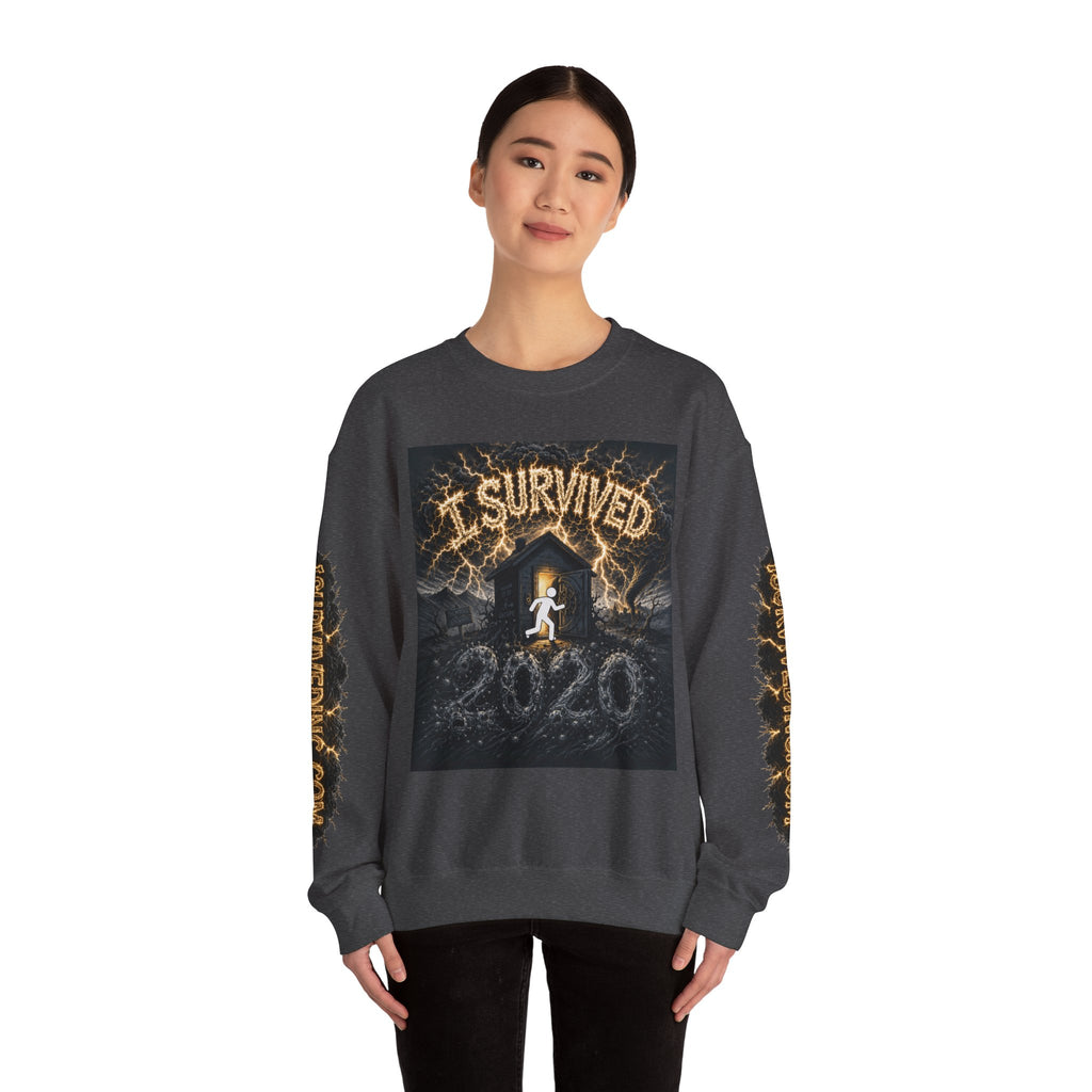 I Survived 2020 — Original Design Teaser Tee | Season 1 Premiere Drop Unisex Heavy Blend™ Crewneck Sweatshirt (SPECIAL EDITION)