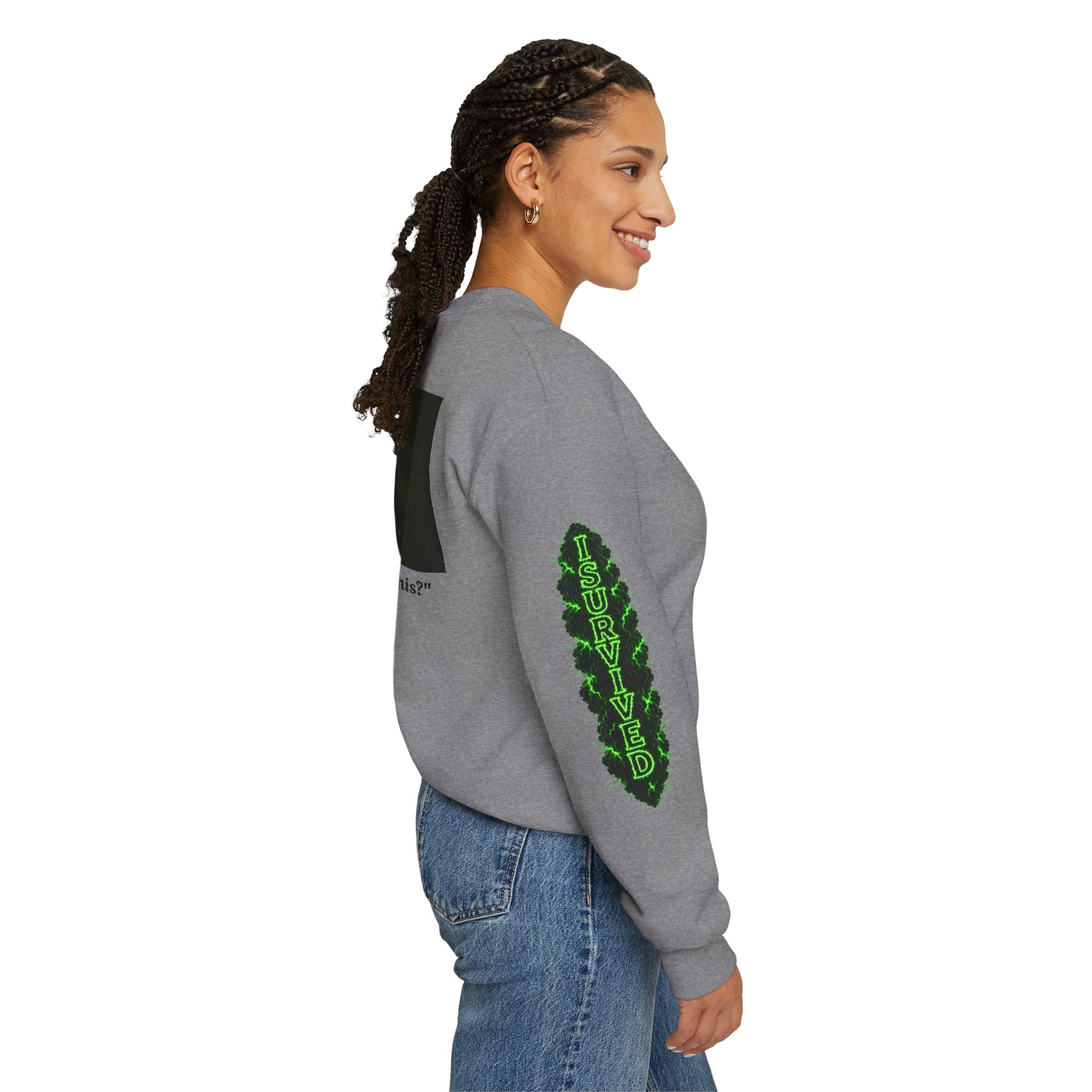 I Survived 2020 — PANDEMIC S1:E3: Director's Cut "The Jab!" Unisex Heavy Blend™ Crewneck Sweatshirt