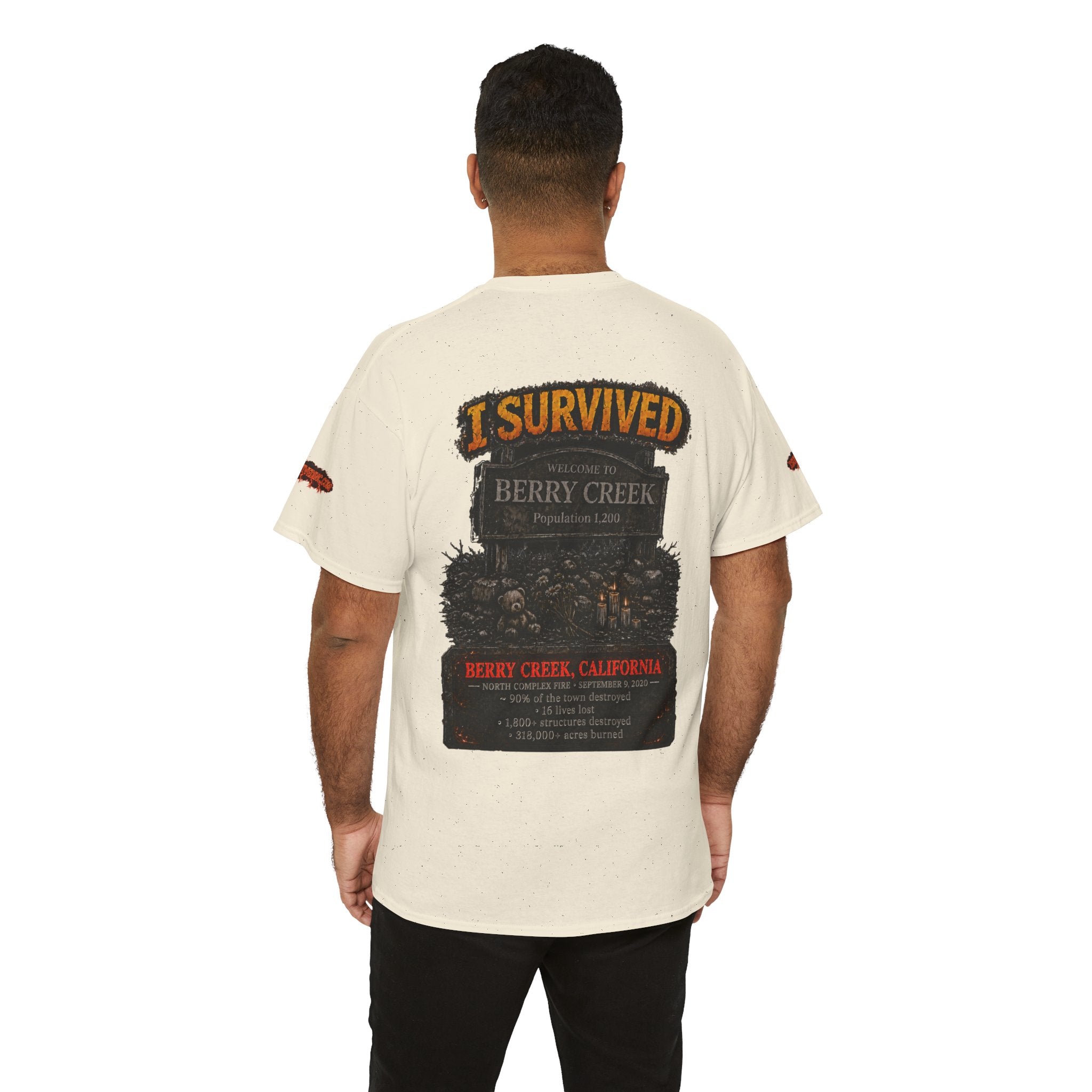 I Survived 2020 — Director's Cut S2:E1 "Berry Creek" | Wildfire Edition Memorial Unisex Heavy Cotton Tee (SPECIAL EDITION)
