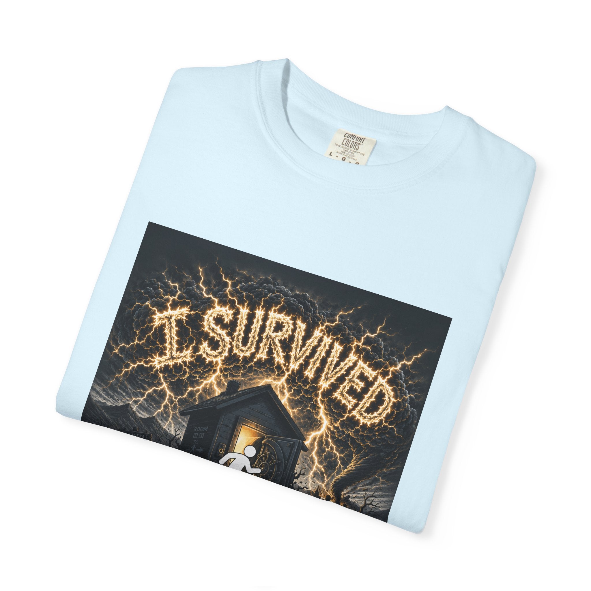 I Survived 2020 — Original Design Teaser Tee | Season 1 Premiere Drop Unisex Garment-Dyed T-shirt