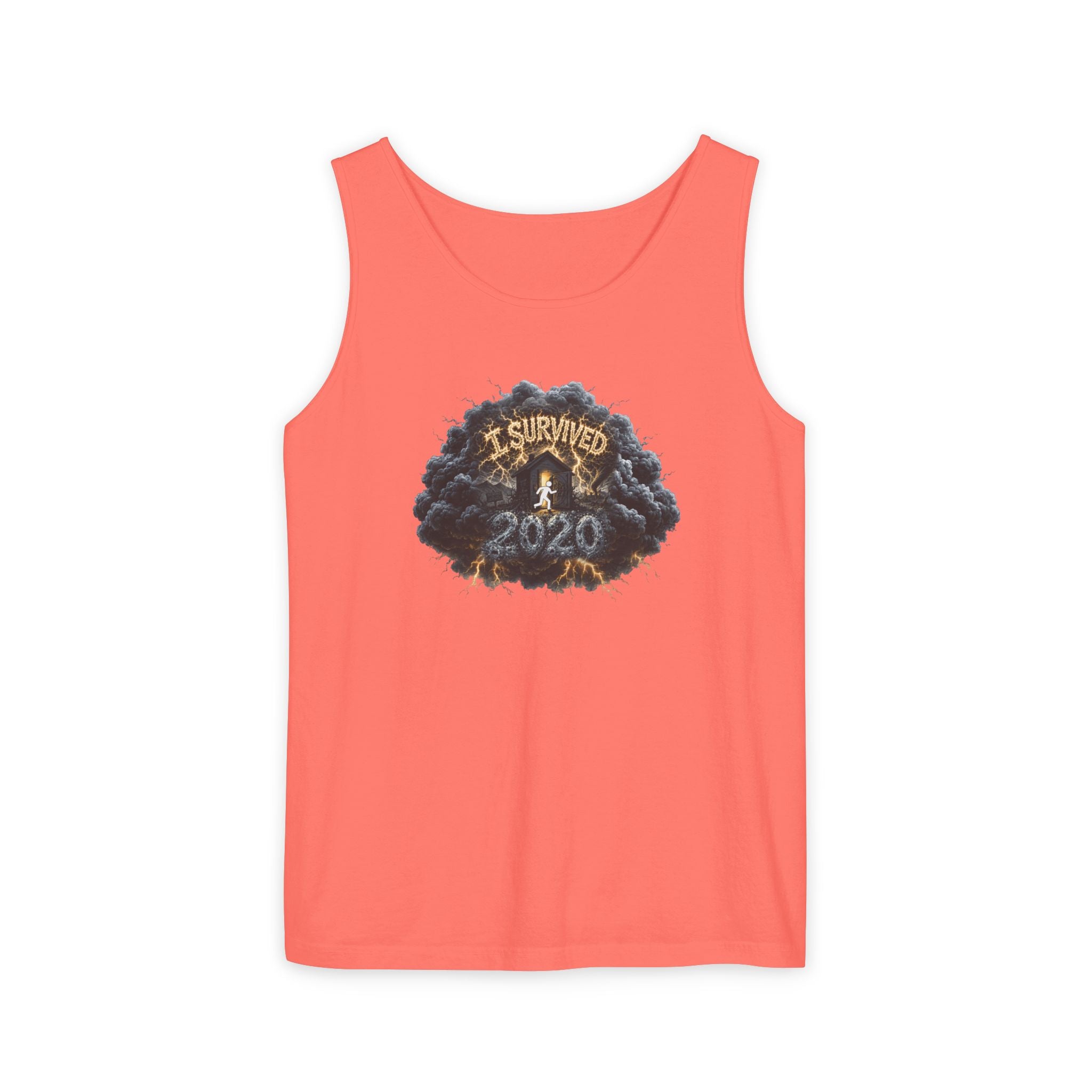 I Survived 2020 — Original PILOT Design: Director's Cut Unisex Garment-Dyed Tank Top