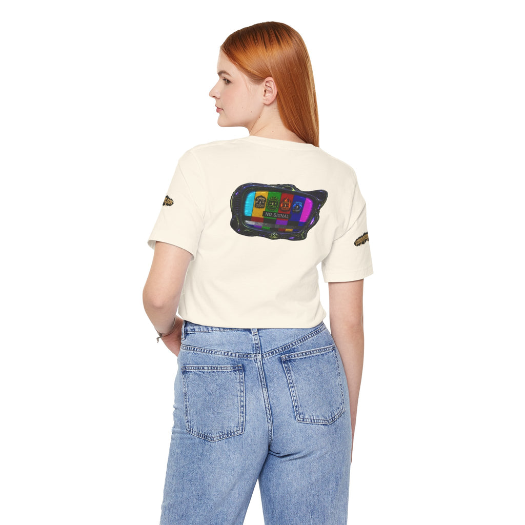 I Survived 2020 — "No Signal" Test Pattern Tee Alien Broadcast Finale Summer Premiere Unisex Jersey Short Sleeve Tee