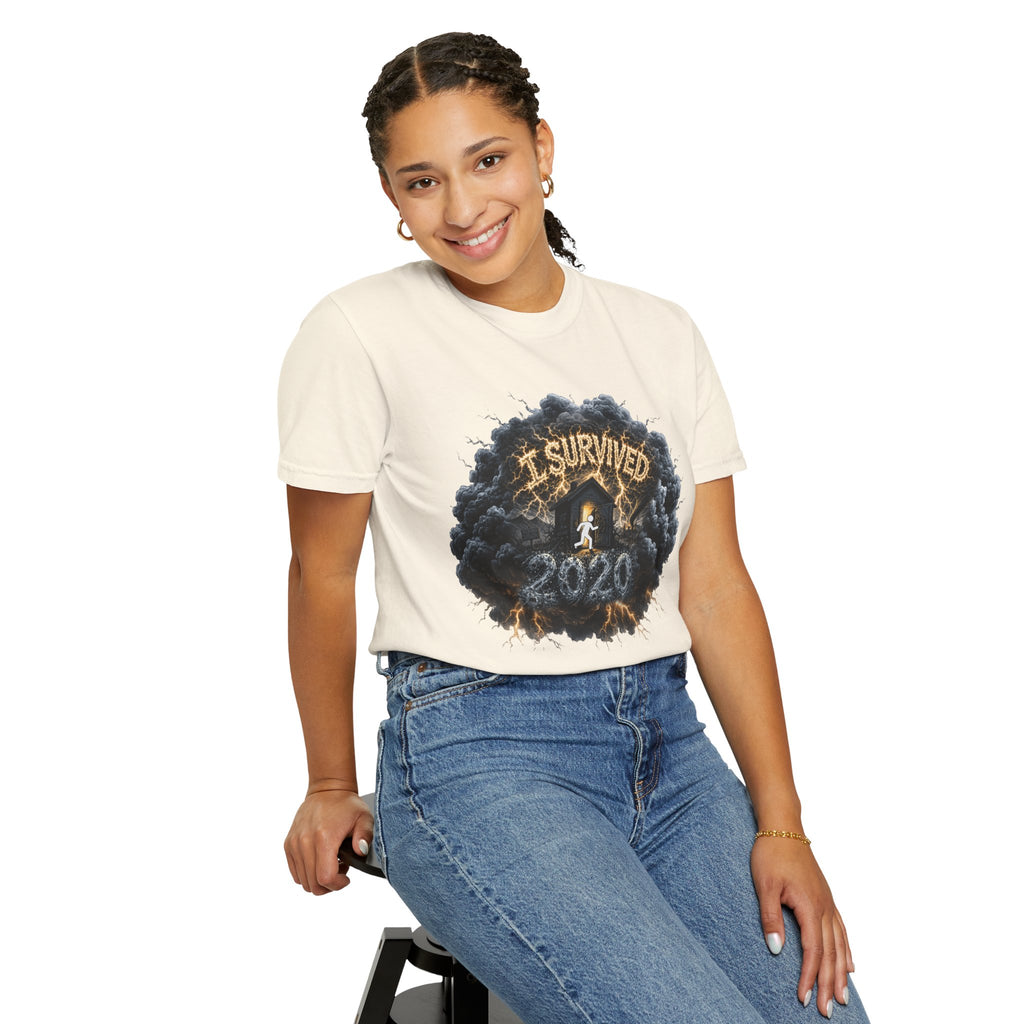 I Survived 2020 — Director's Cut Original Design Teaser Tee | Season 1 Premiere Drop Unisex Garment-Dyed T-shirt
