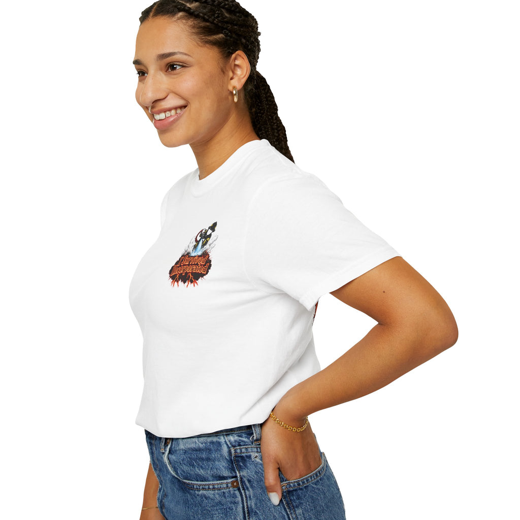 I Survived 2020 — "Please Stand By" Test Pattern Tee Wildfire Signal Edition Summer Premiere Unisex Garment-Dyed T-shirt