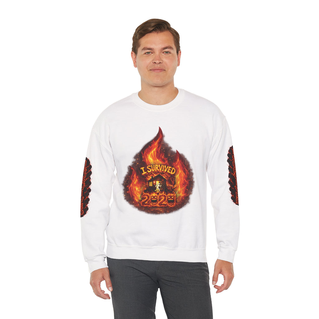 I Survived 2020 — Director's Cut S2:E4 "Western U.S. Wildfire Season" | Mid-Season Finale Pt. 1 | Wildfire Edition Memorial Unisex Heavy Blend™ Crewneck Sweatshirt