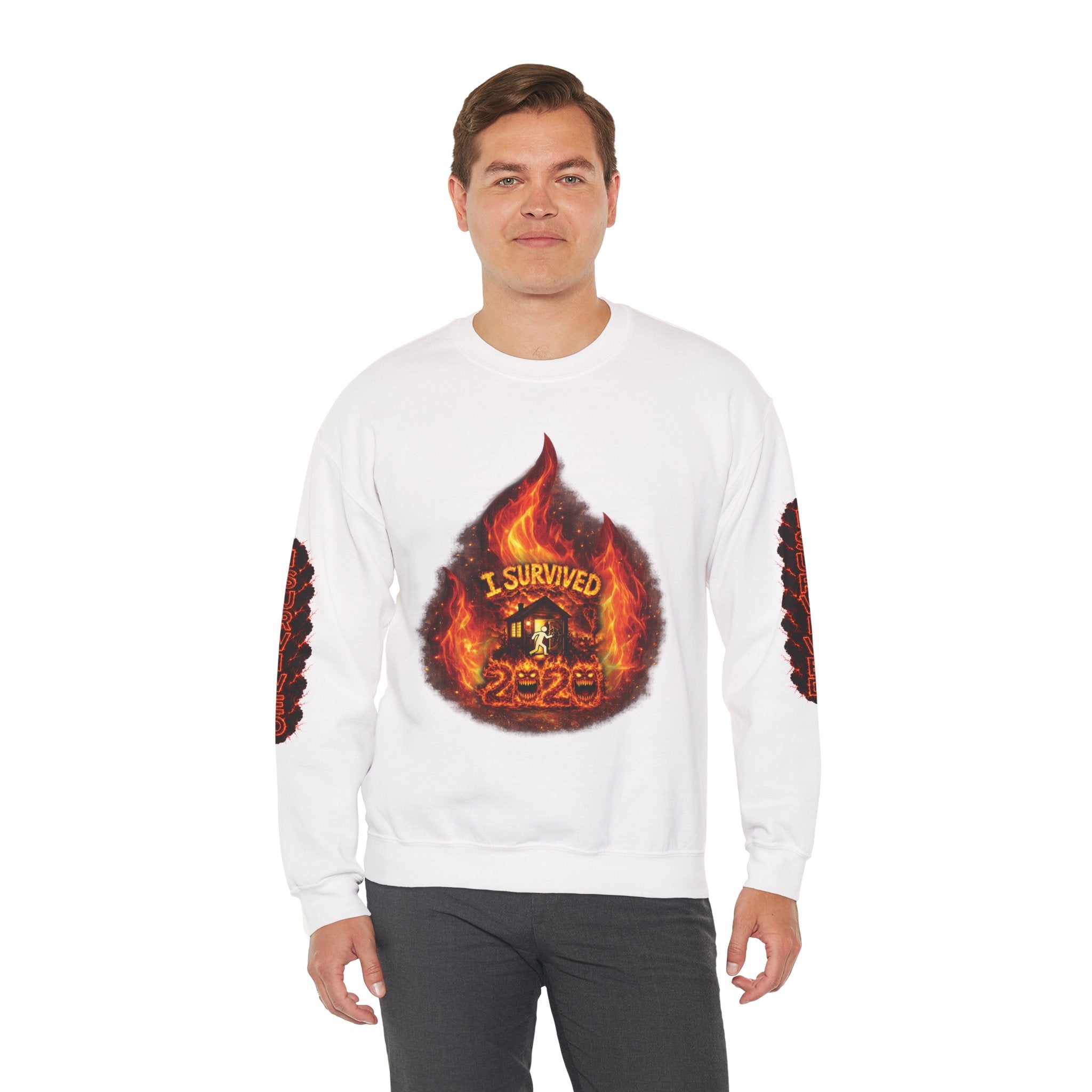 I Survived 2020 — Director's Cut S2:E4 "Western U.S. Wildfire Season" | Mid-Season Finale Pt. 1 | Wildfire Edition Memorial Unisex Heavy Blend™ Crewneck Sweatshirt