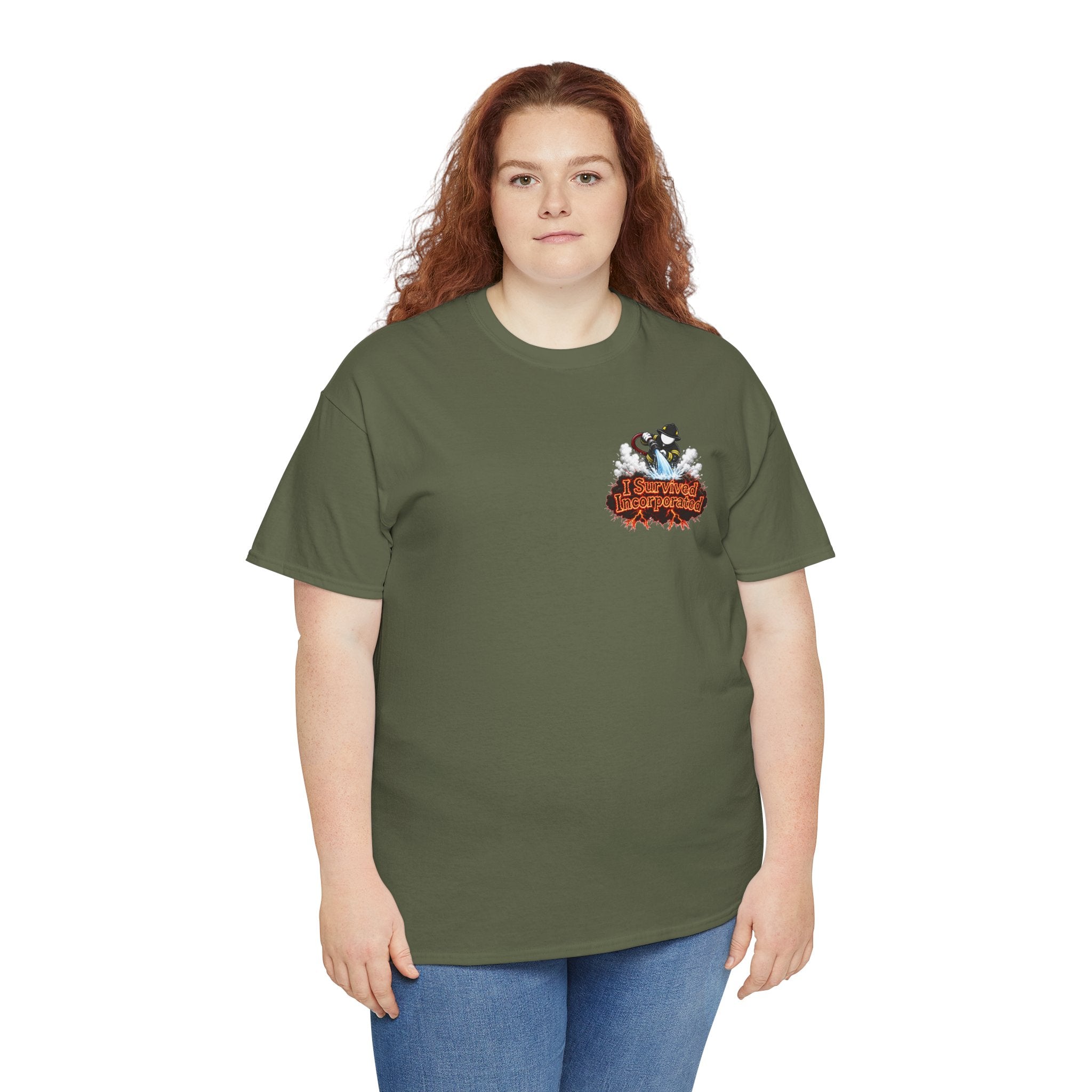 I Survived 2020 — "Please Stand By" Test Pattern Tee Wildfire Signal Edition Summer Premiere Unisex Heavy Cotton Tee